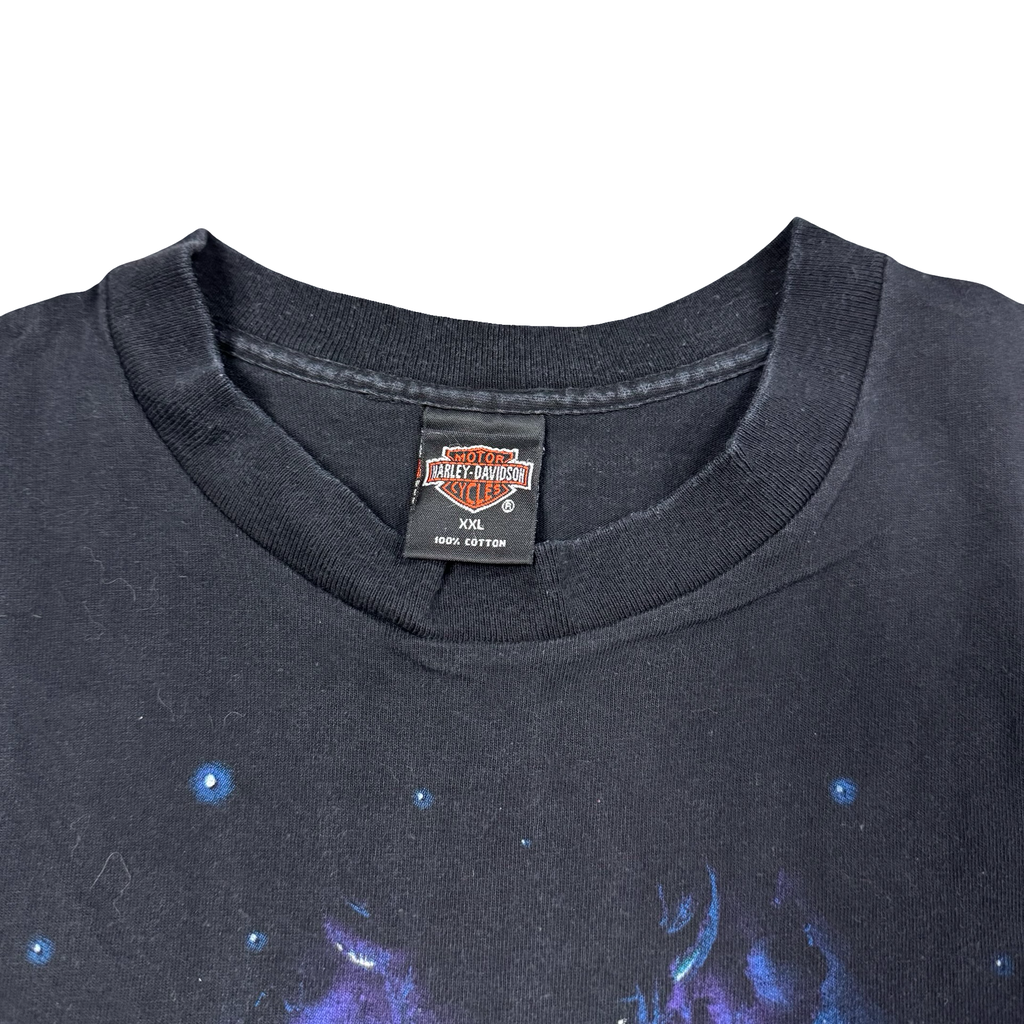 90’s Harley Nature Purple Flame Emblem Tee Size XXL