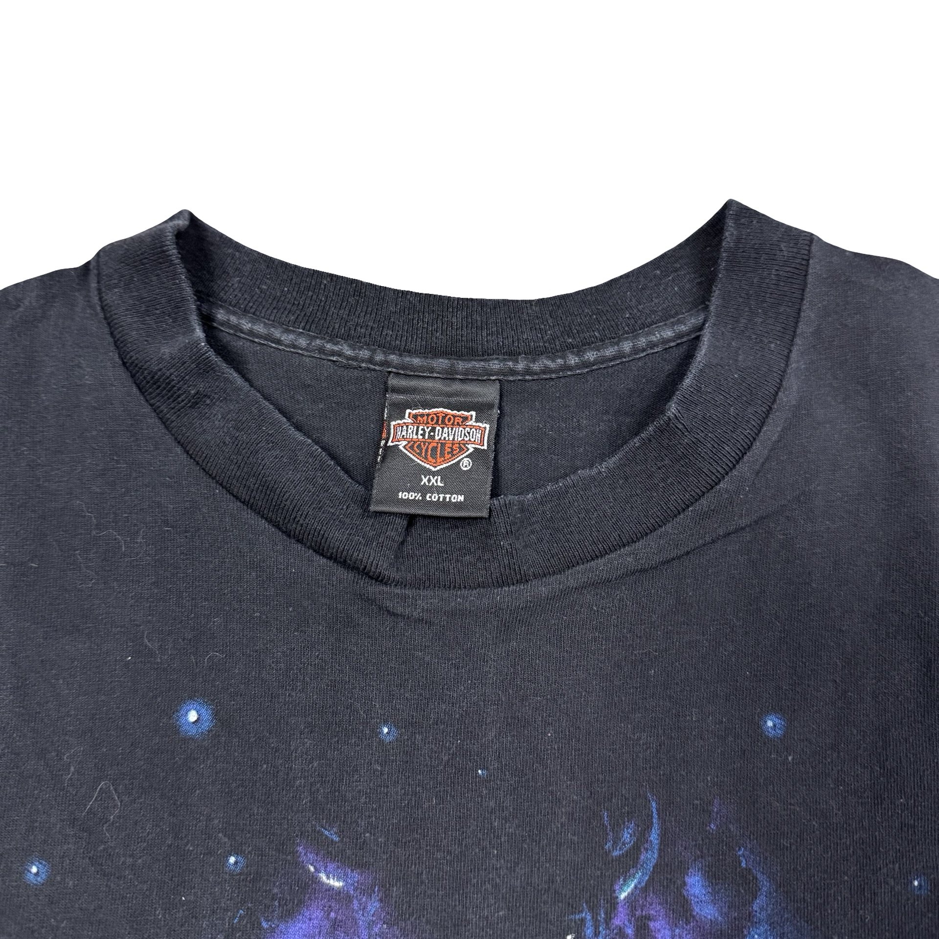 90’s Harley Nature Purple Flame Emblem Tee Size XXL
