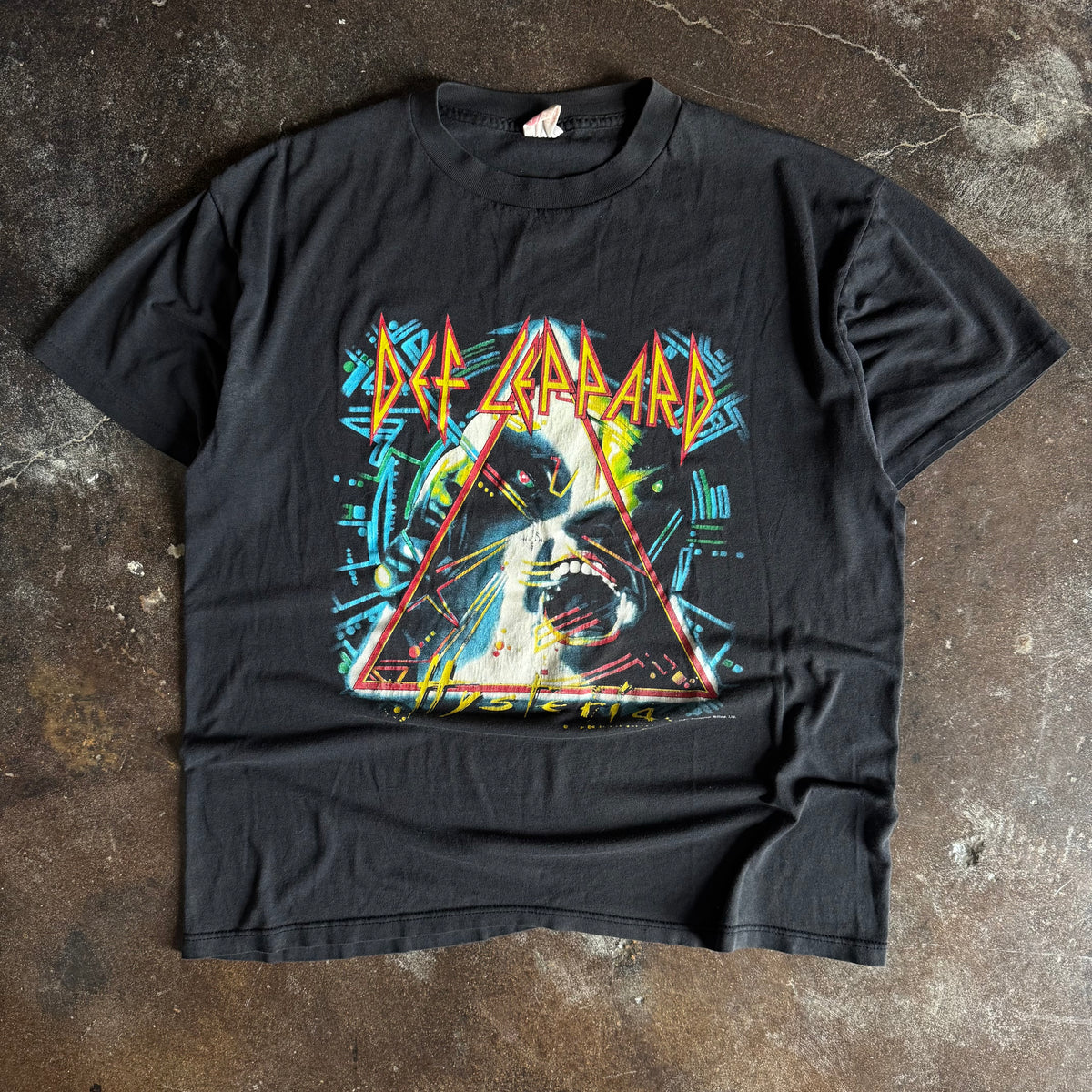 80’s Def Leppard Hysteria Tour Tee (L)