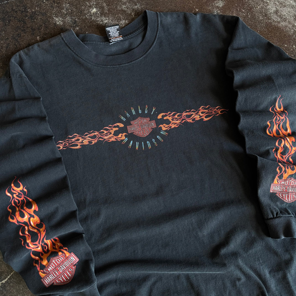 90’s Y2K Harley Flame Emblem Long Sleeve (XL)