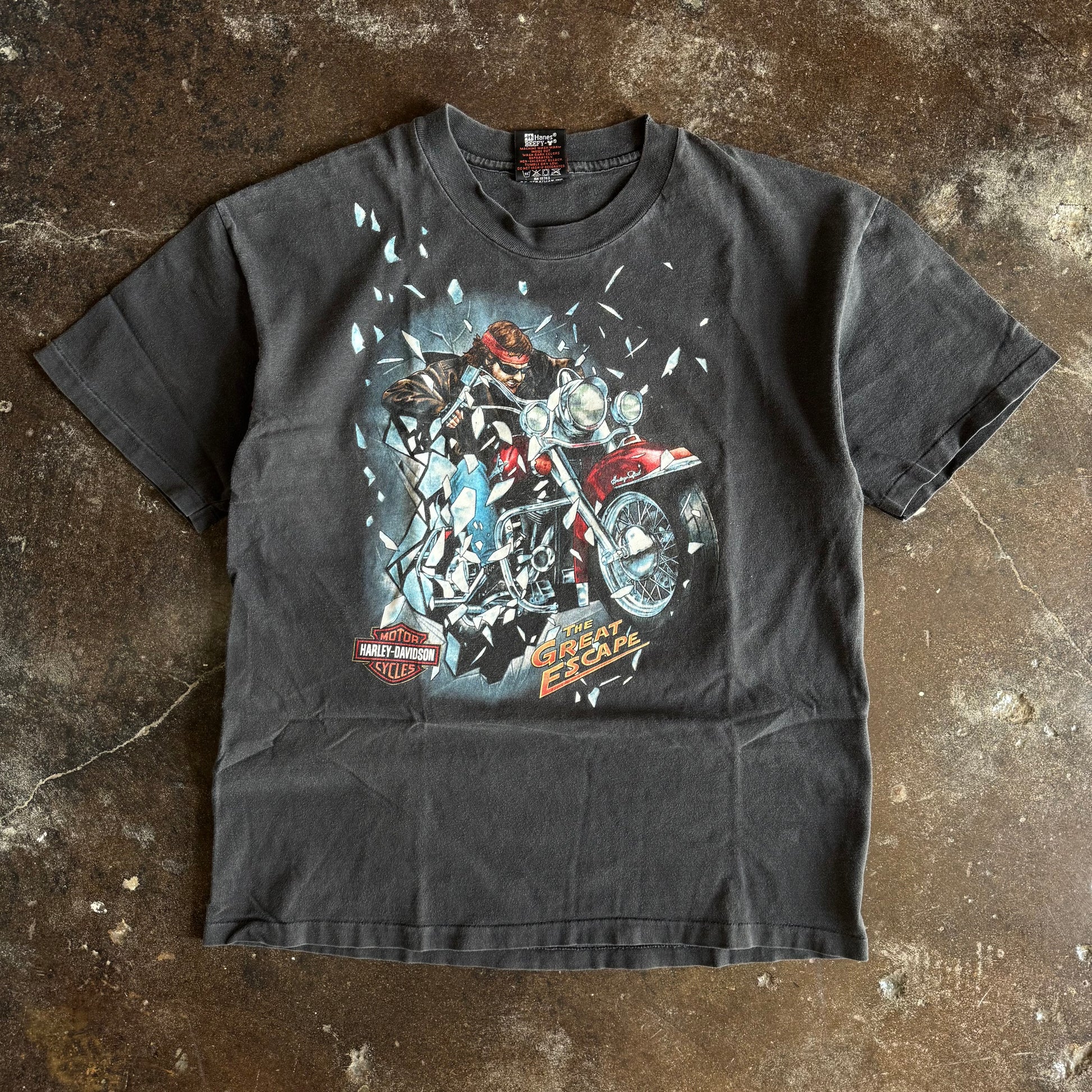 90’s Harley “The Great Escape” Shatter Tee (L)