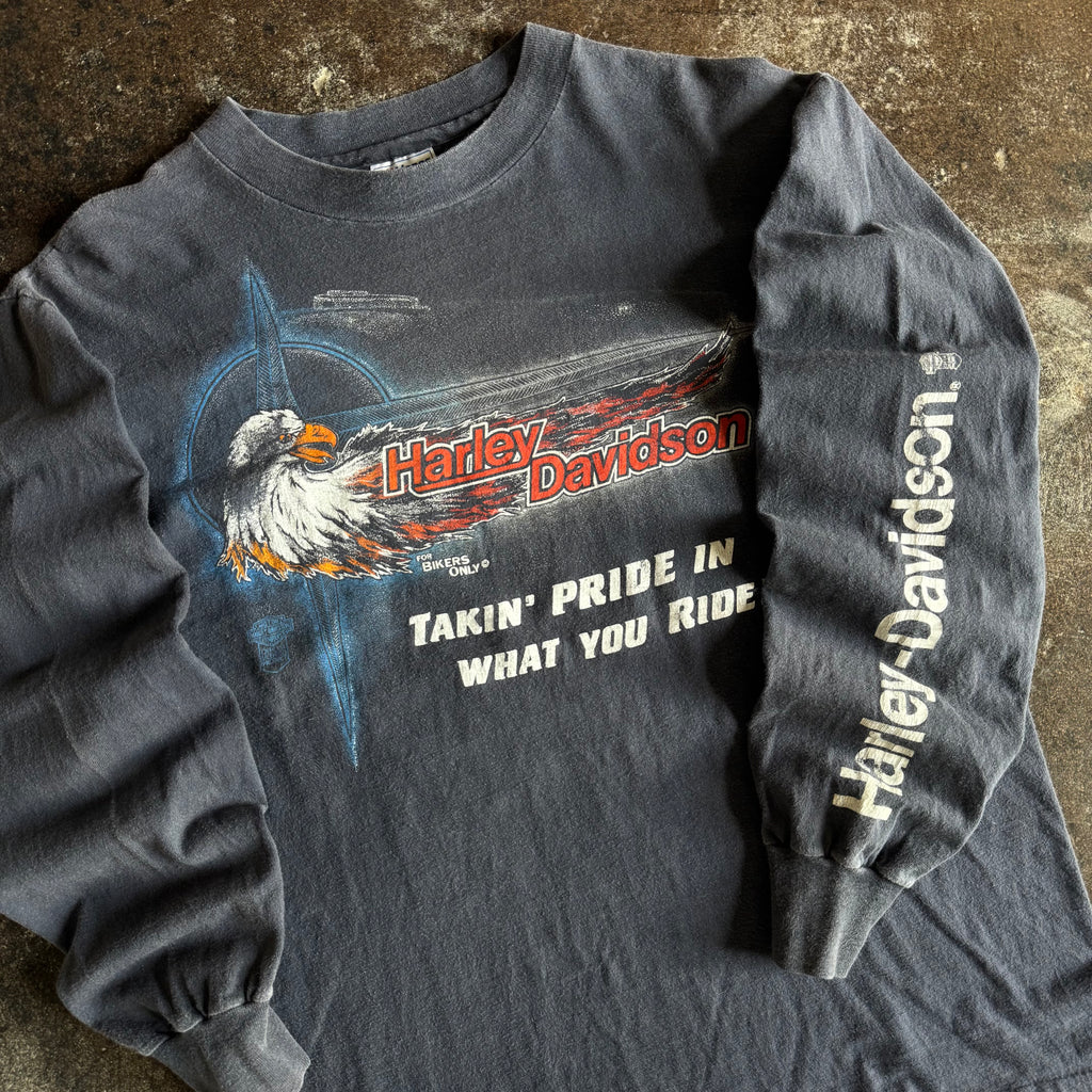 80’s Harley “Takin’ Pride” Bikers Only Longsleeve (L)