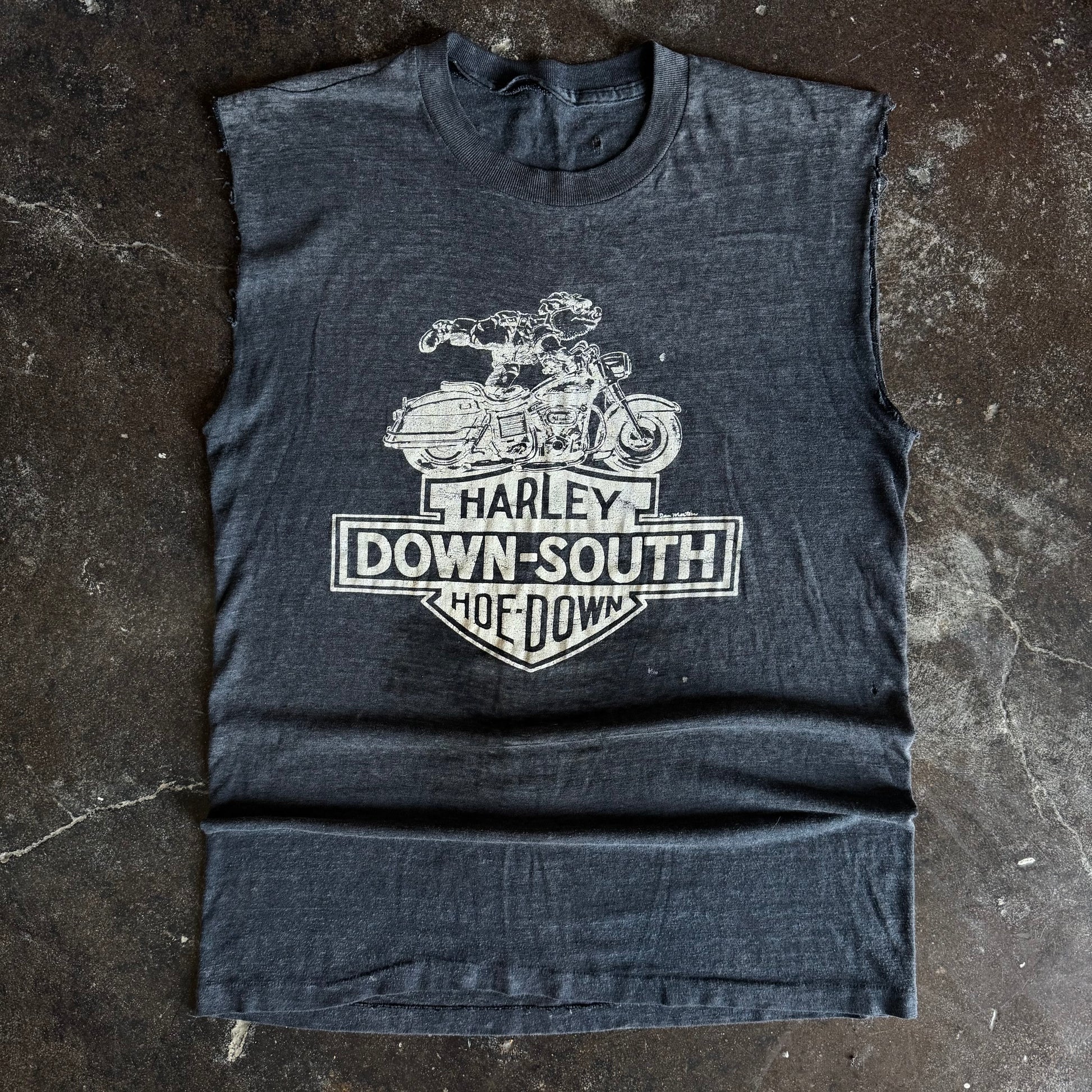 80’s Harley Hoe-Down Hog Tank Top Tee (L)