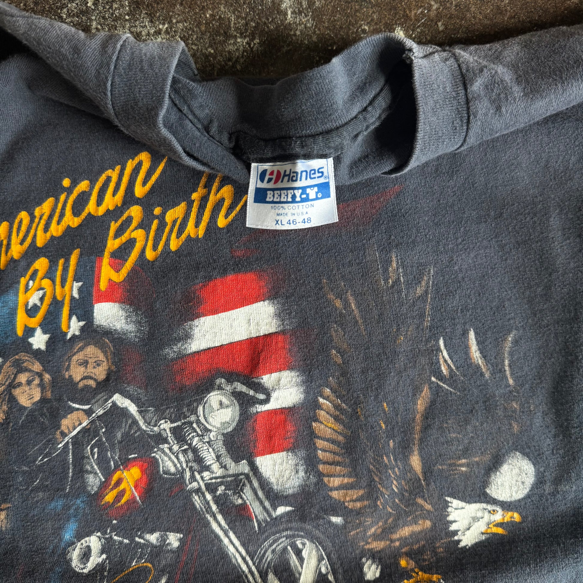 80’s Harley American By Birth Indiana Tee (XL)
