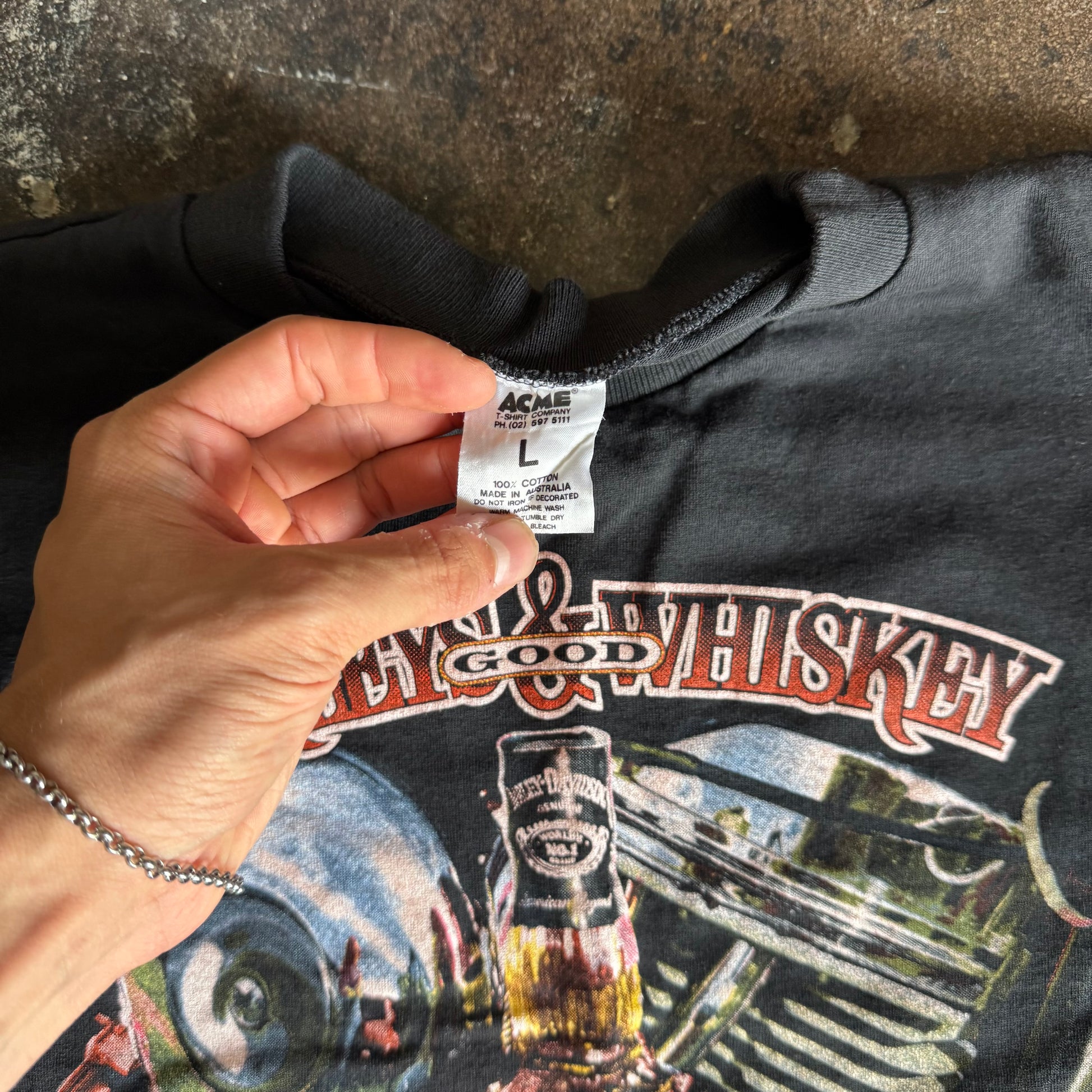 80’s Harley & Whiskey “Better With Age” Australia Tee (L)