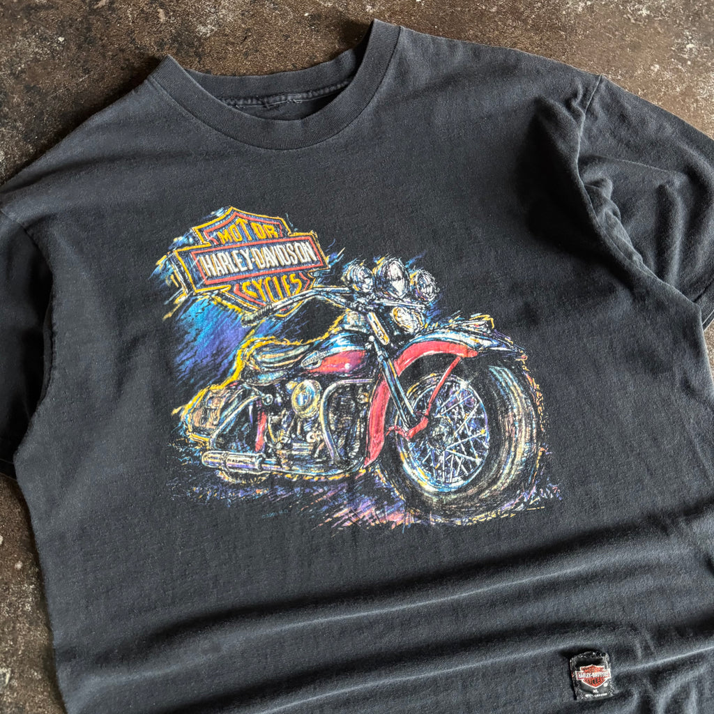 90’s Harley Sketch Art Bike Tee (XL)