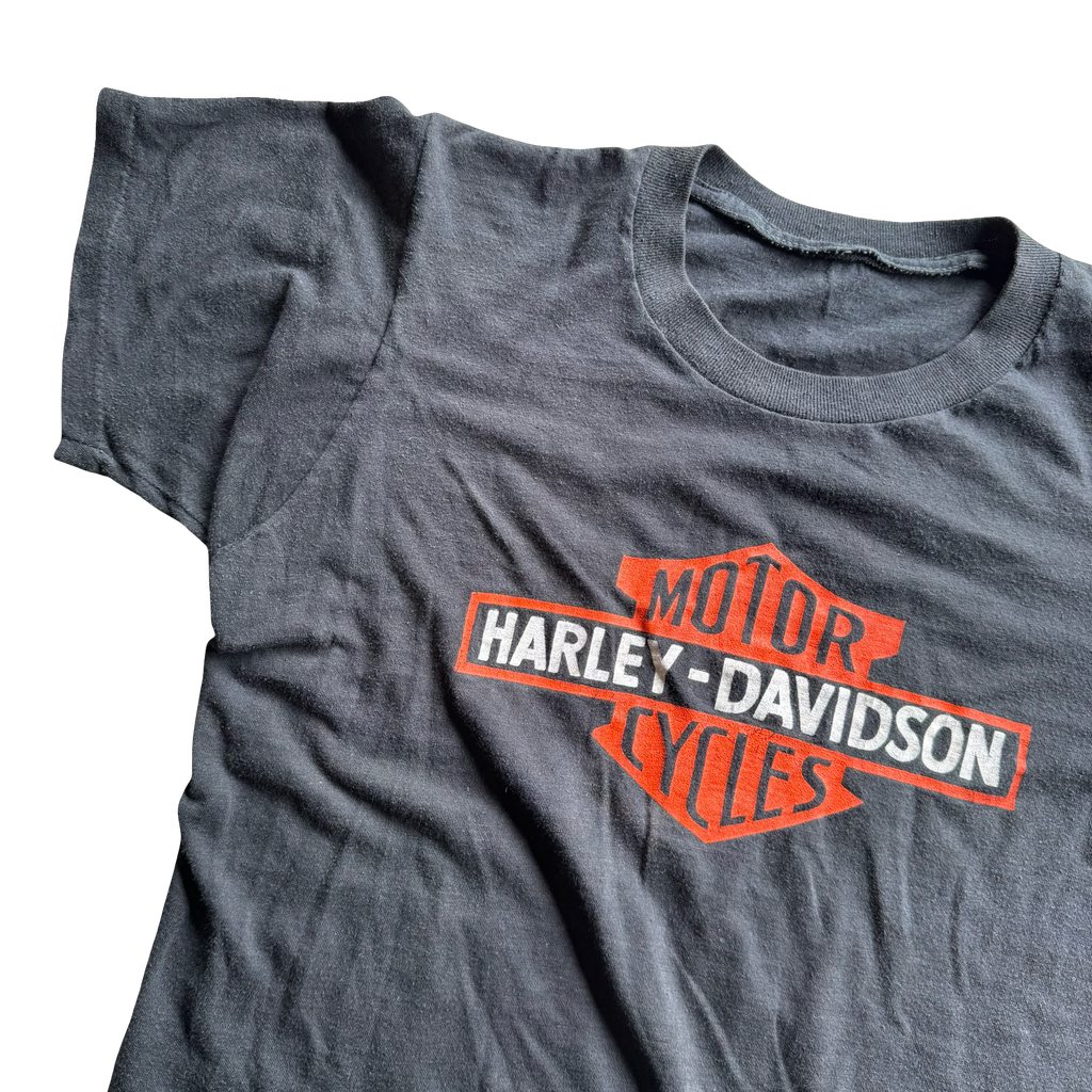 80’s Harley Emblem Wings of Iron NY Tee Size M