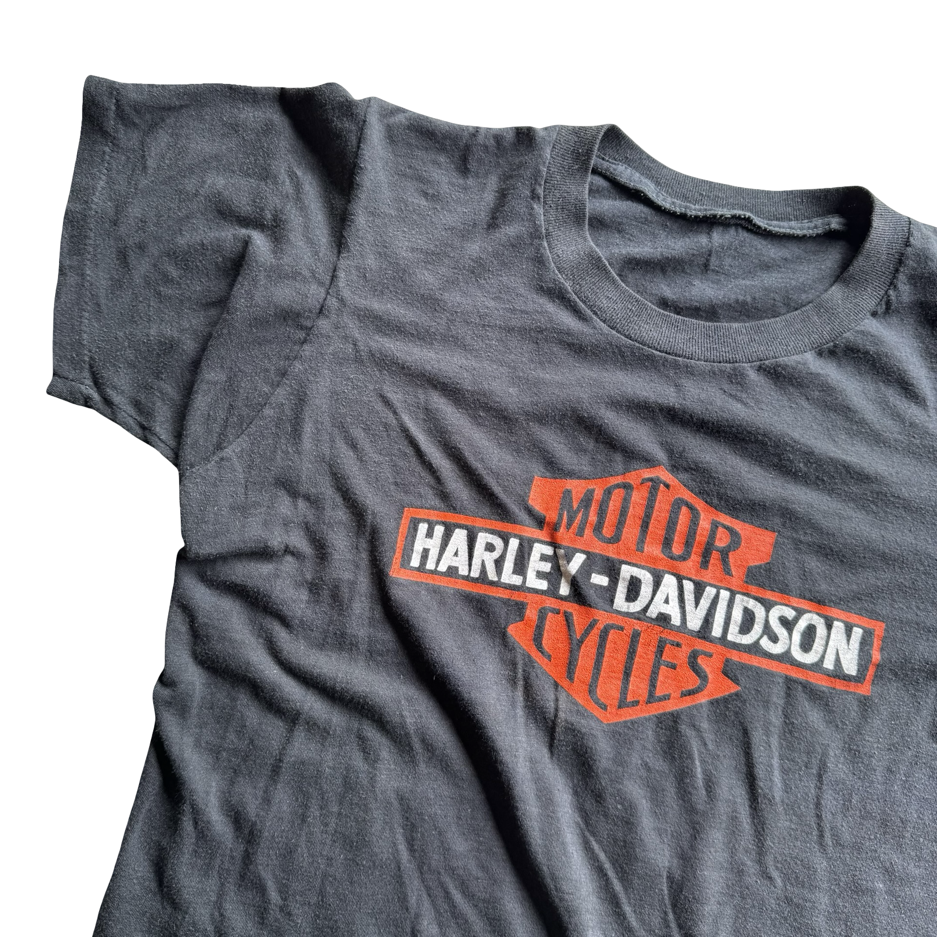 80’s Harley Emblem Wings of Iron NY Tee Size M