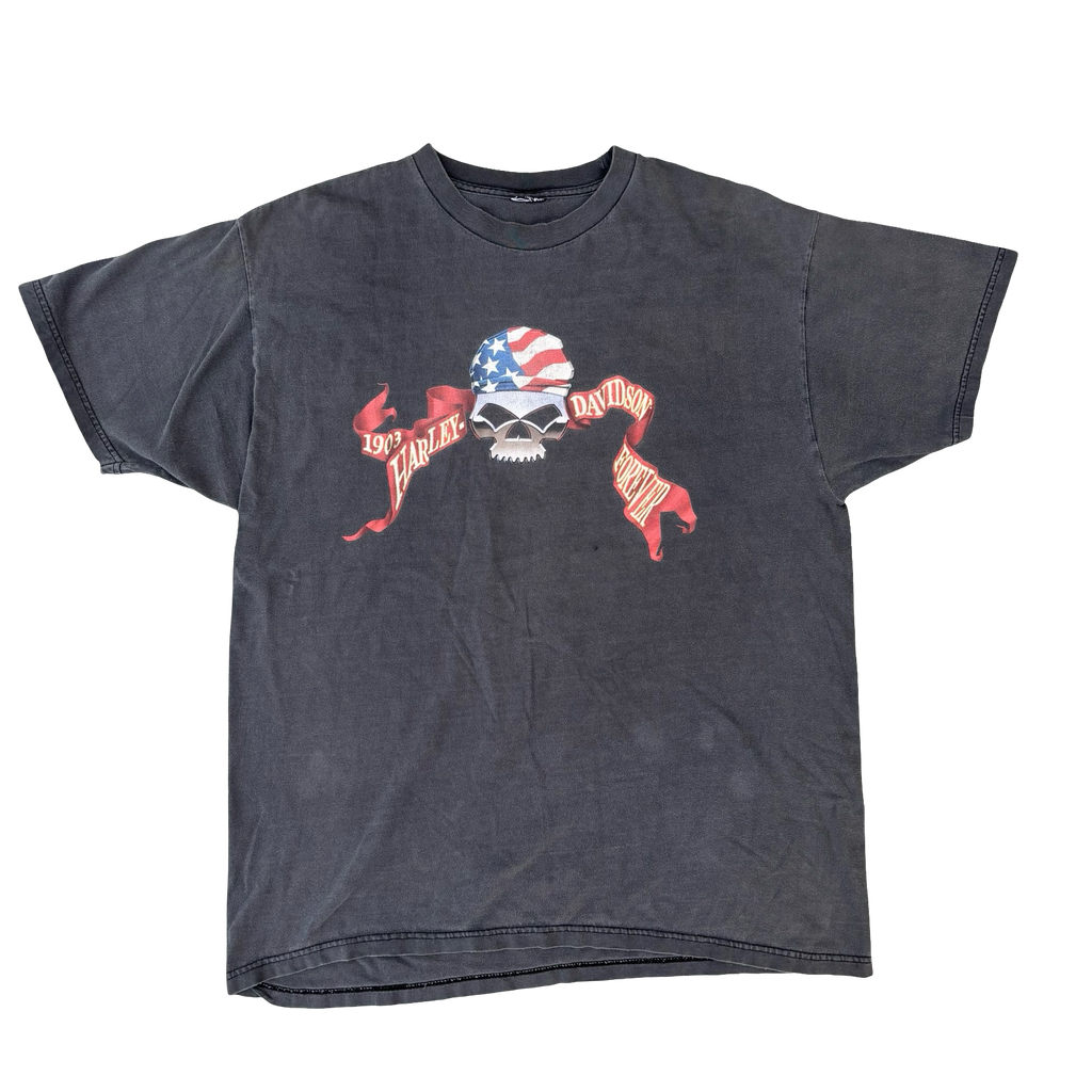 90’s Harley Bandana Sun Faded Tee Size XL