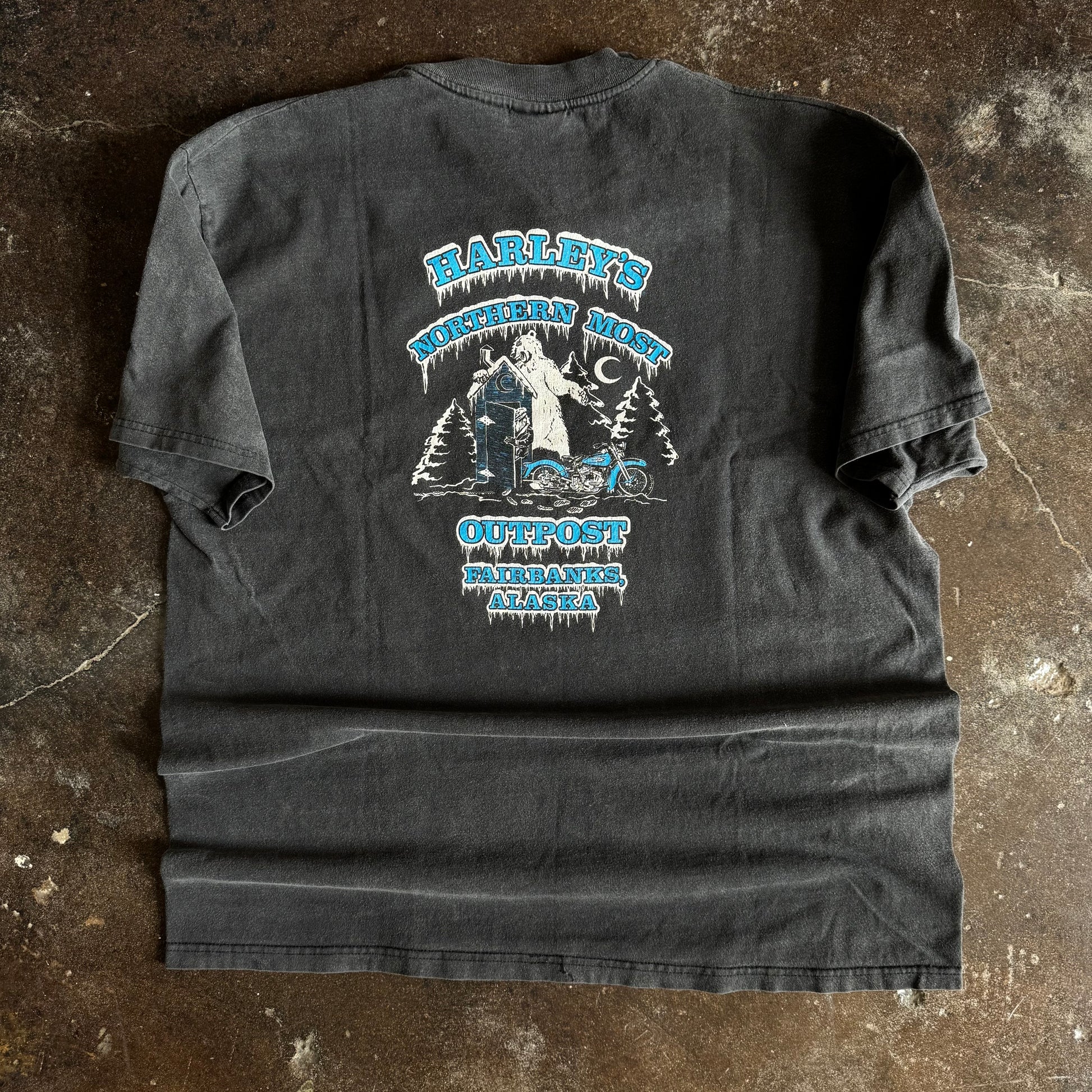 90’s Harley Wild Spirit Sun Faded Alaska Tee (XL)