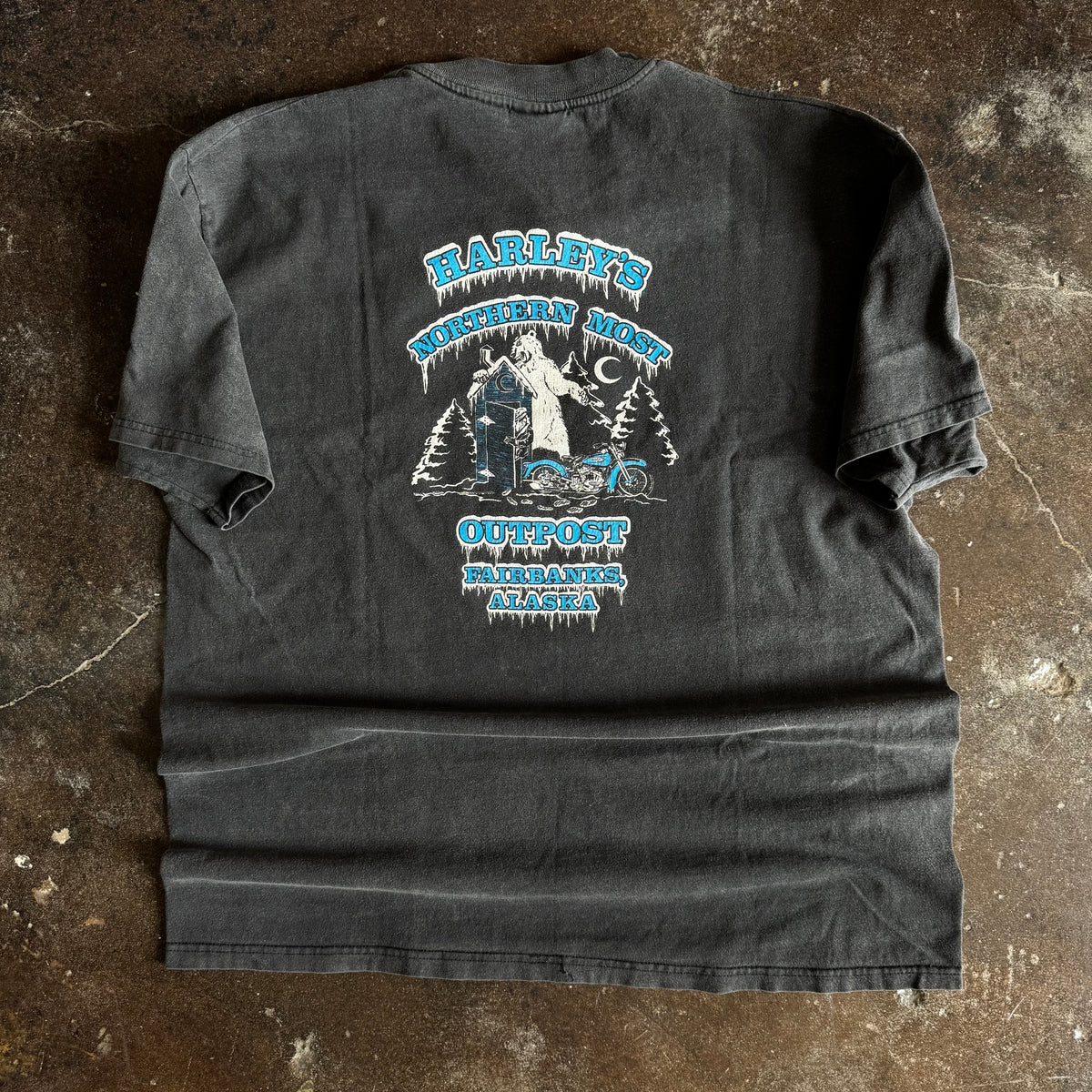 90’s Harley Wild Spirit Sun Faded Alaska Tee (XL)