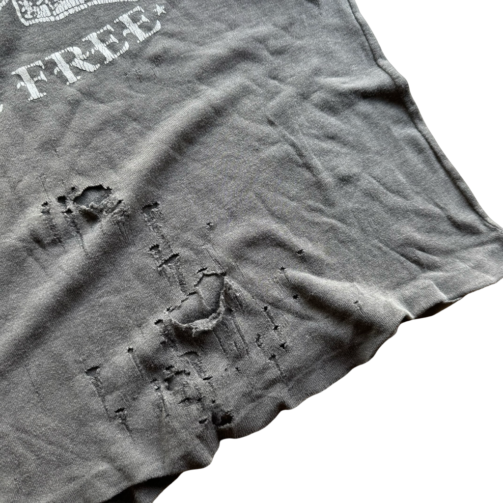 80’s Ride Hard Die Free England Distressed Tee Size M