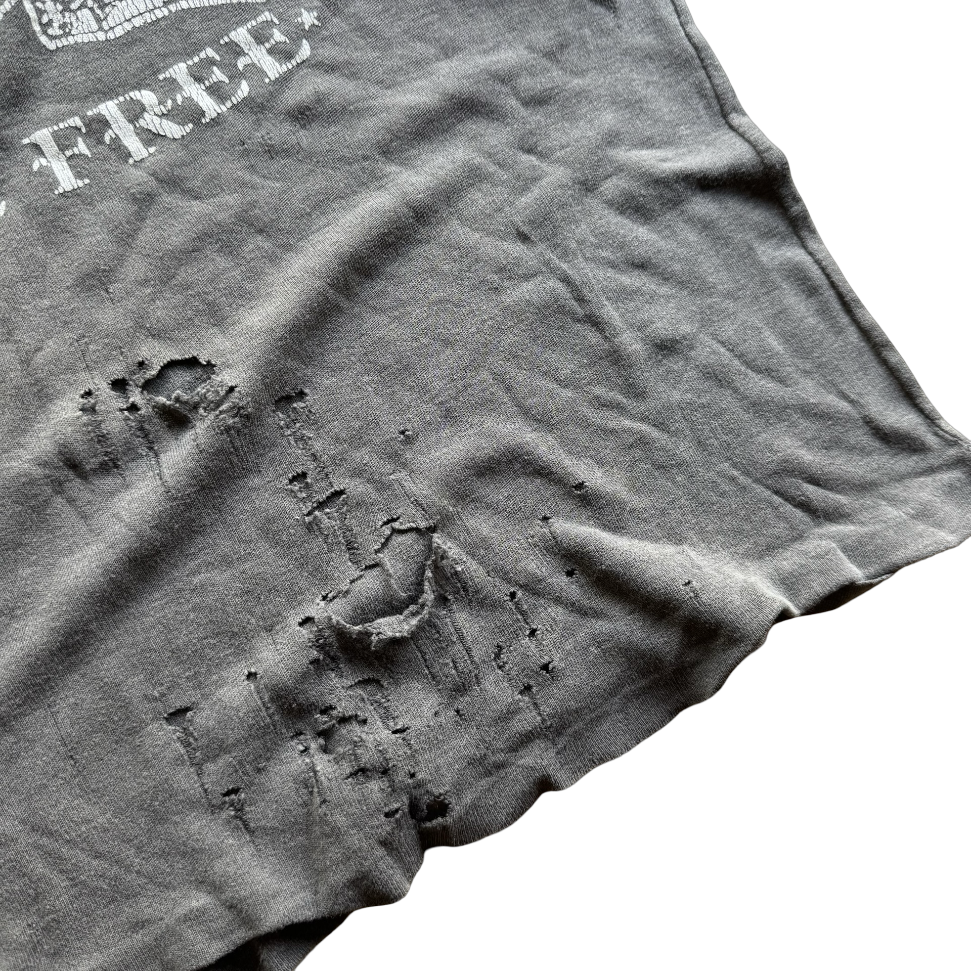 80’s Ride Hard Die Free England Distressed Tee Size M