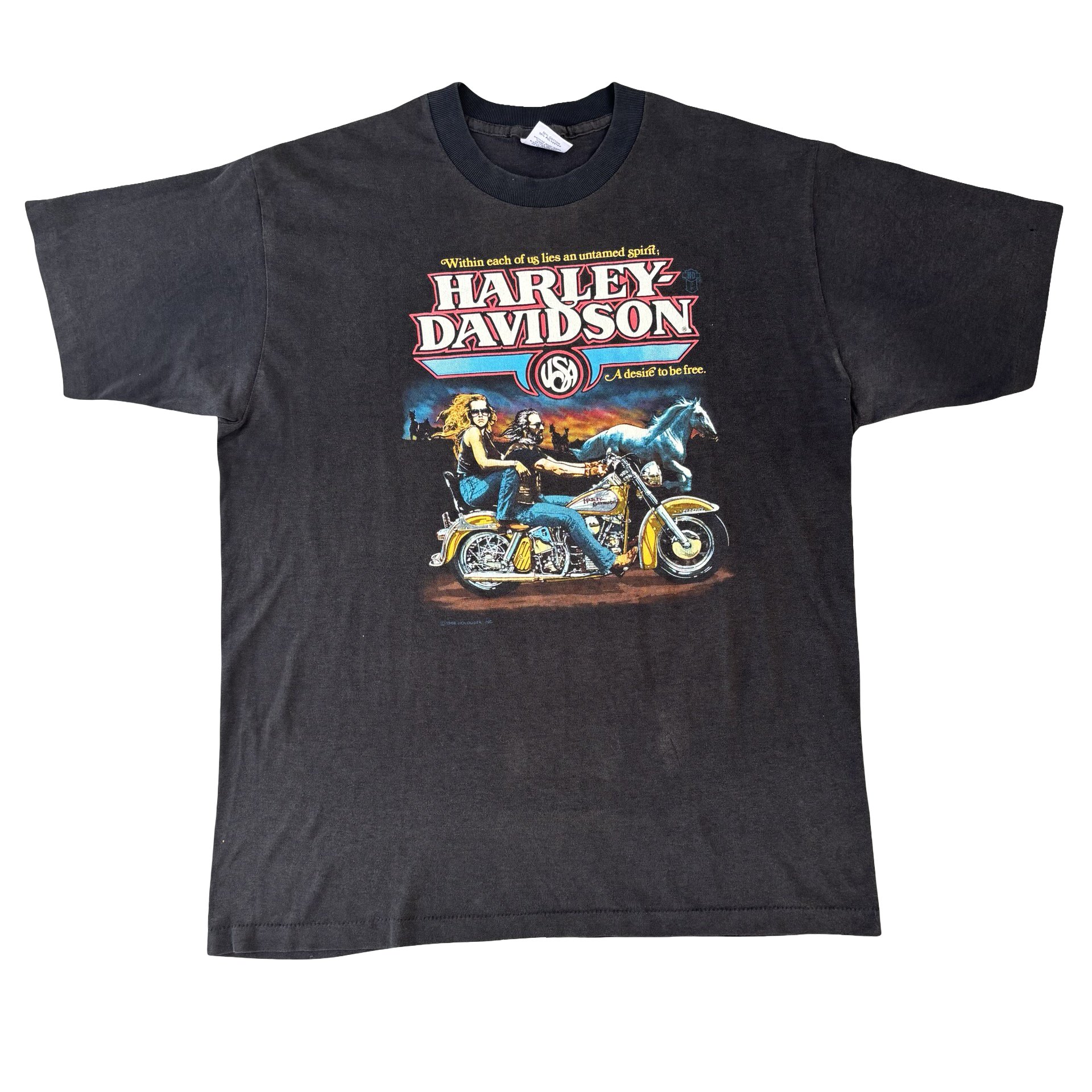 80’s Harley “Unbelievable” Flag Tee Size XL