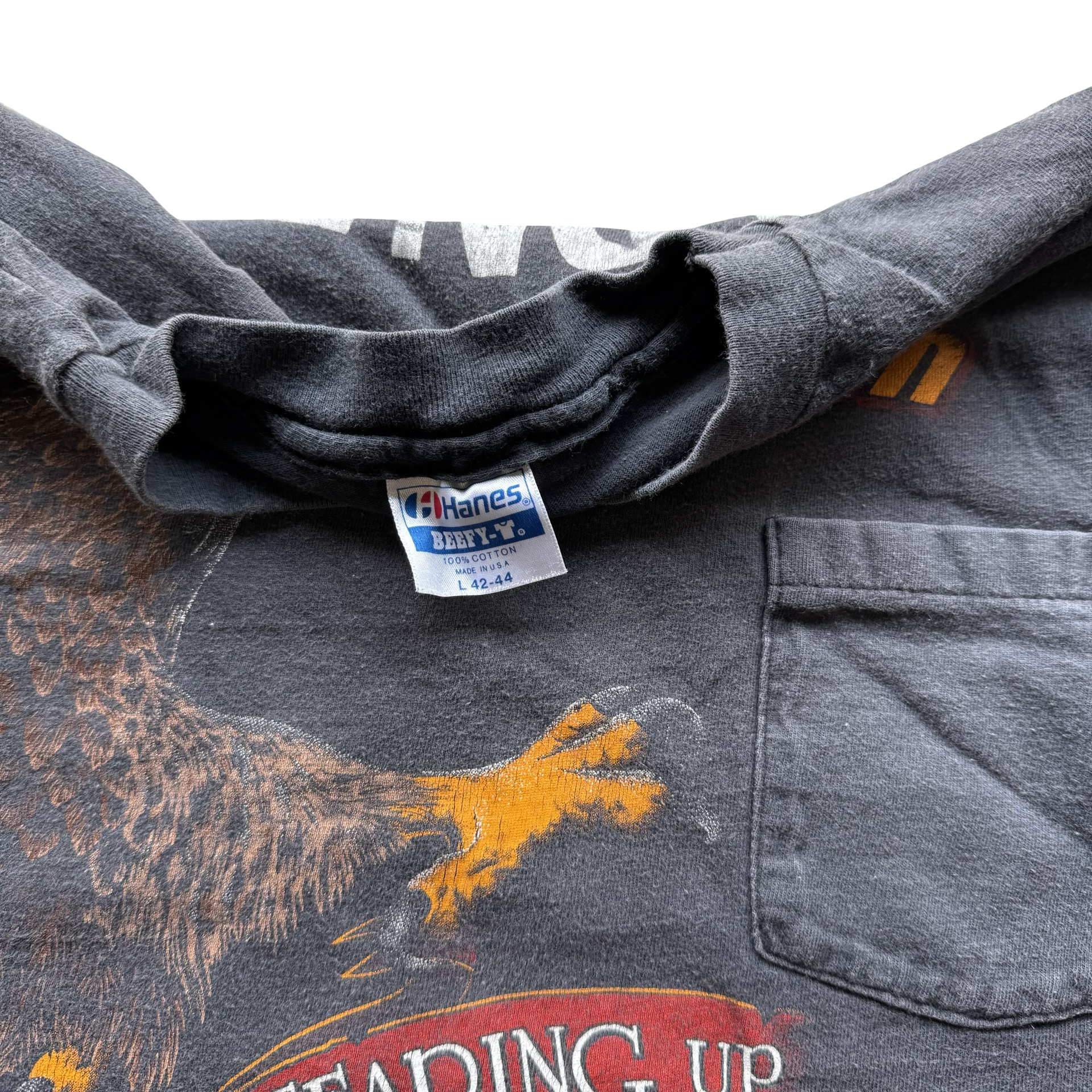 80’s Harley “Tearing Up the Competition” Pocket Tee Size L