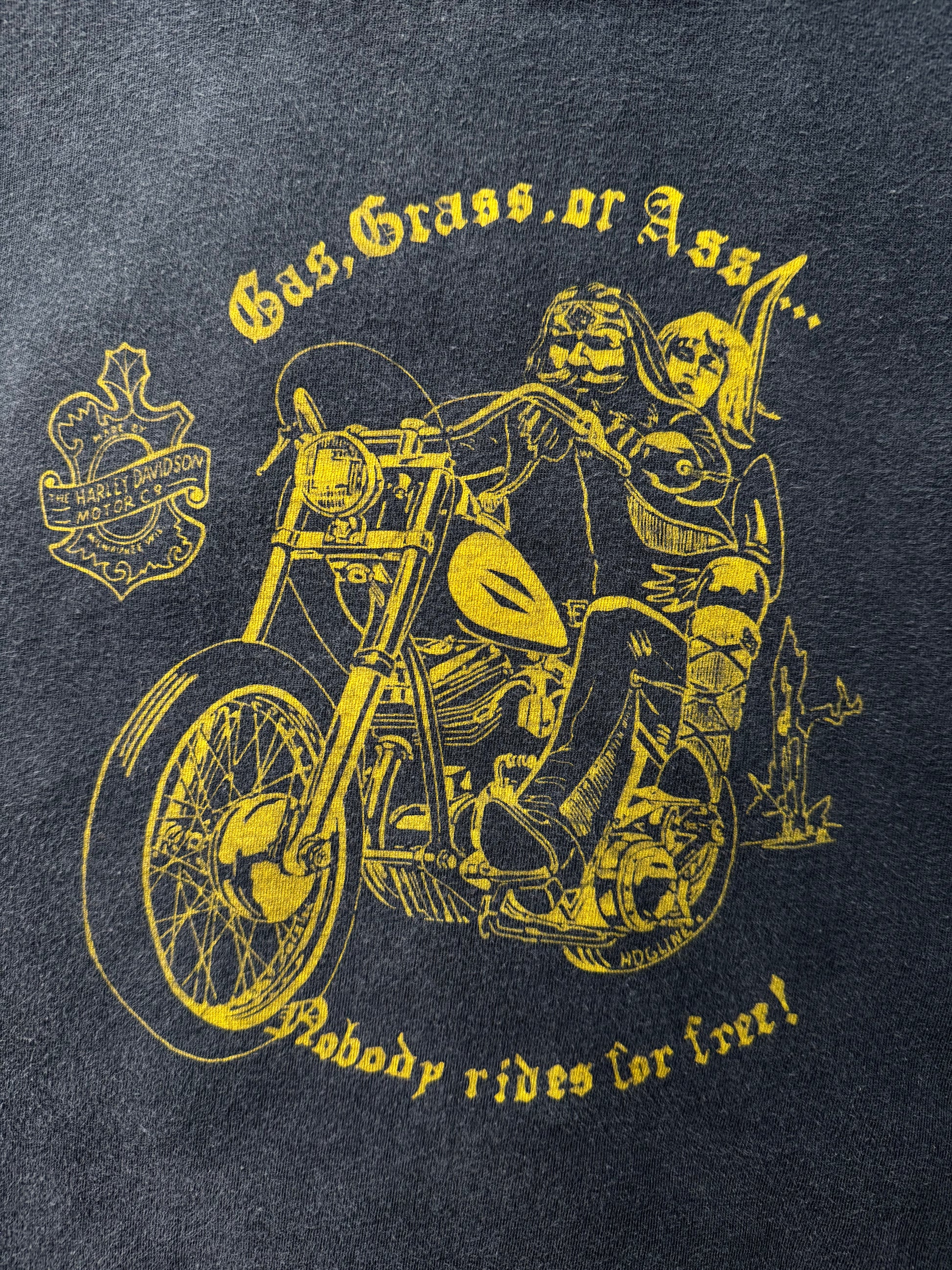80’s Gas Grass or Ass Harley of Athens Tee (XL)