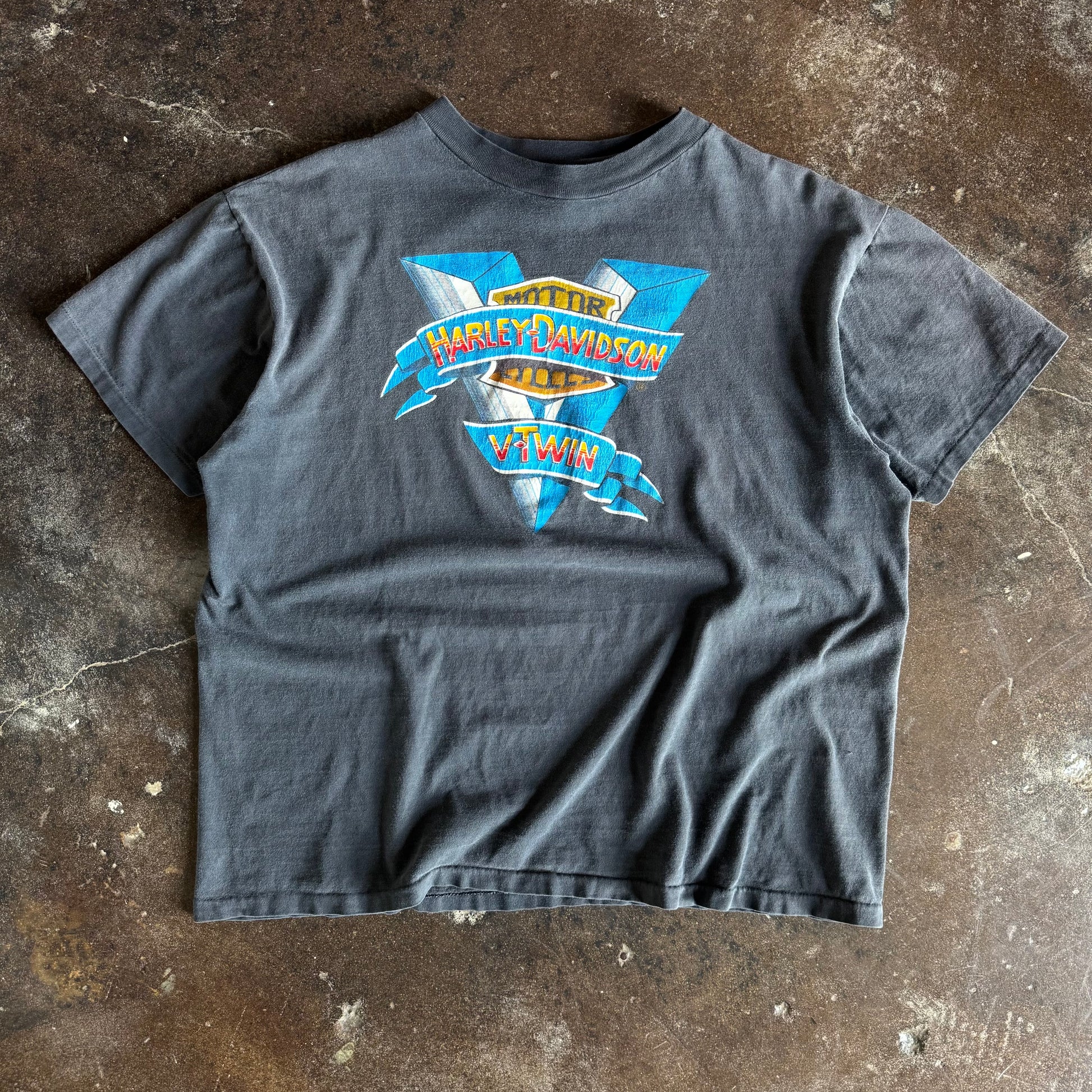 80’s Harley V-Twin Sun Faded Tee (XL)