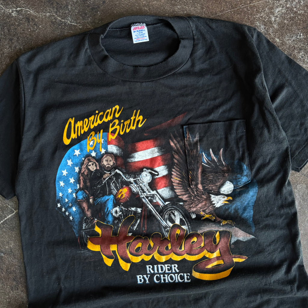 80’s Harley “Rider By Choice” VA Beach Pocket Tee (L)