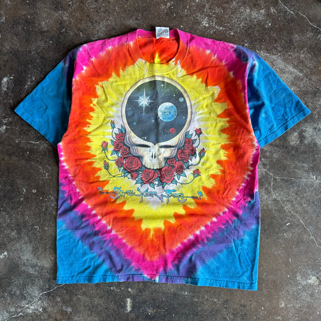 90’s Grateful Dead Space Your Face Tye Dye Band Tee (XL)