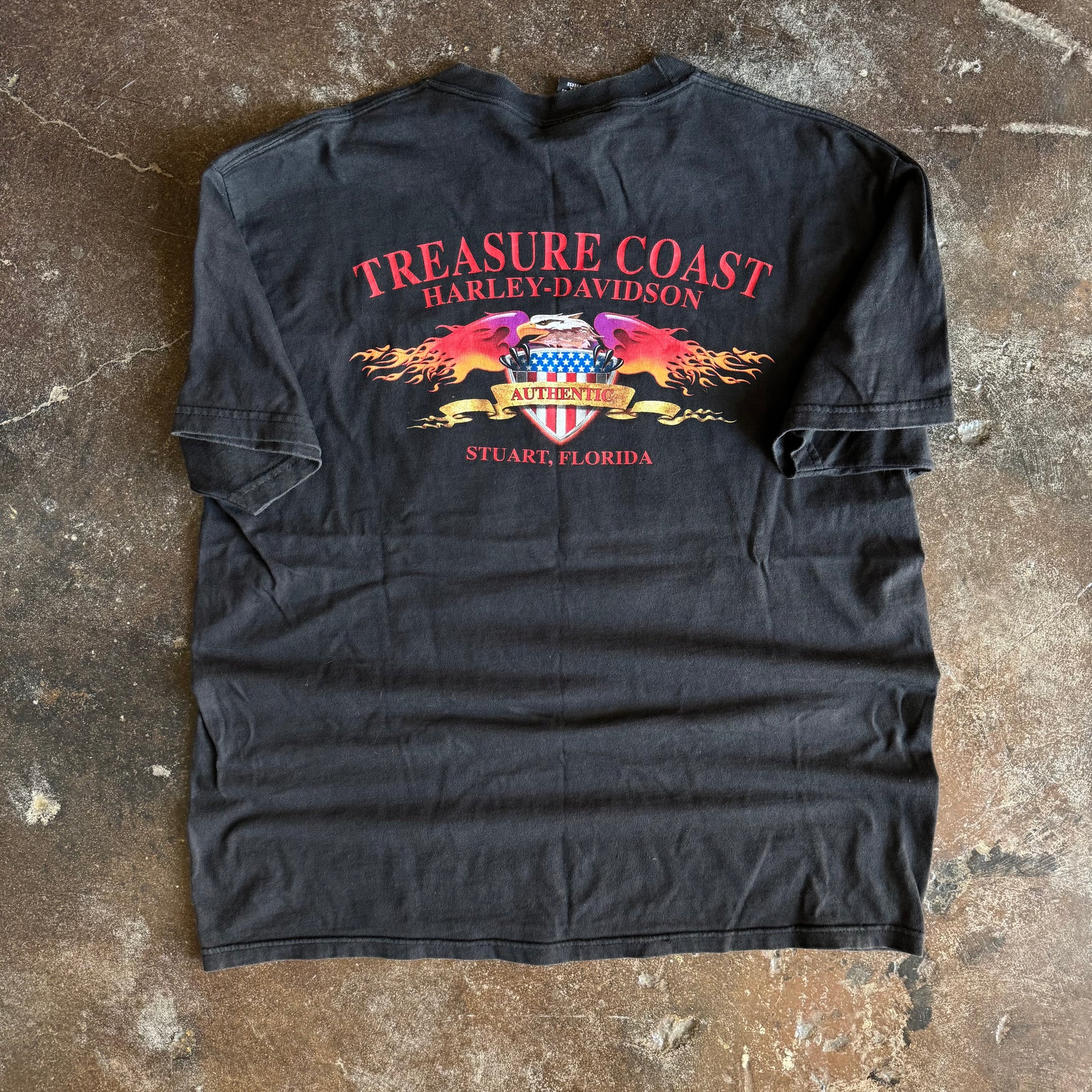 Y2K Harley Lightning Emblem Tee (L)
