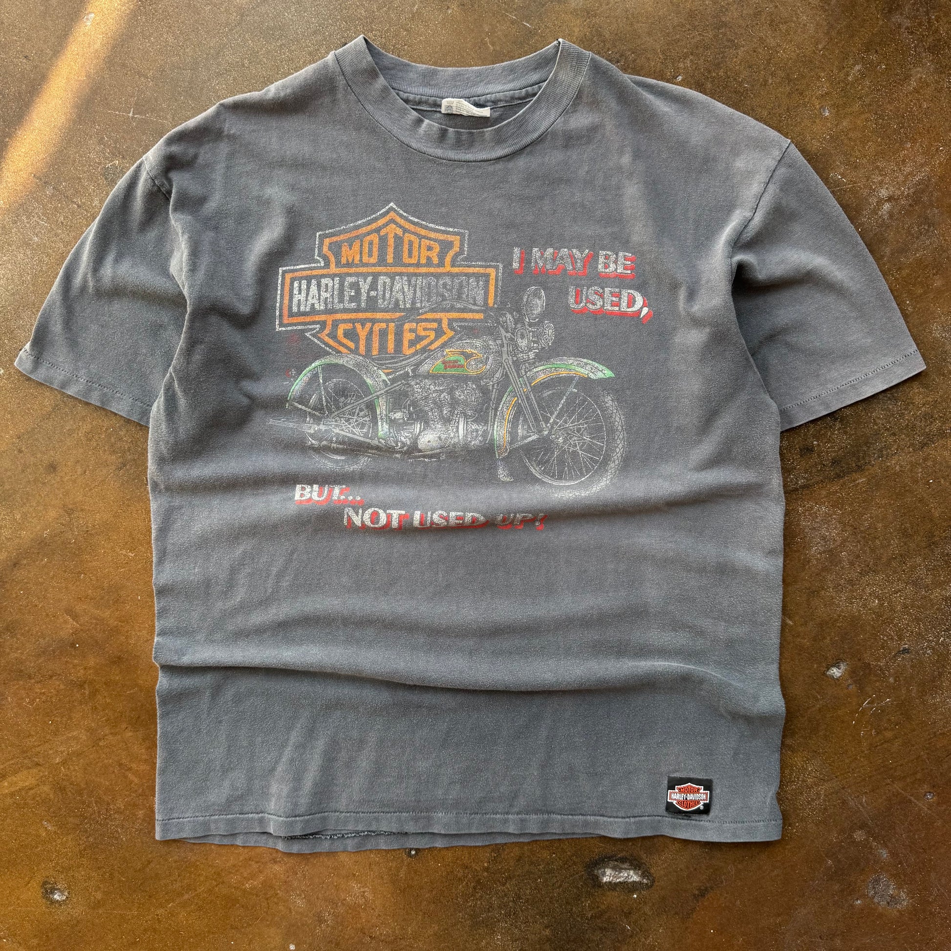 80’s Harley “Not Used Up” Sun Faded Tee (XL)