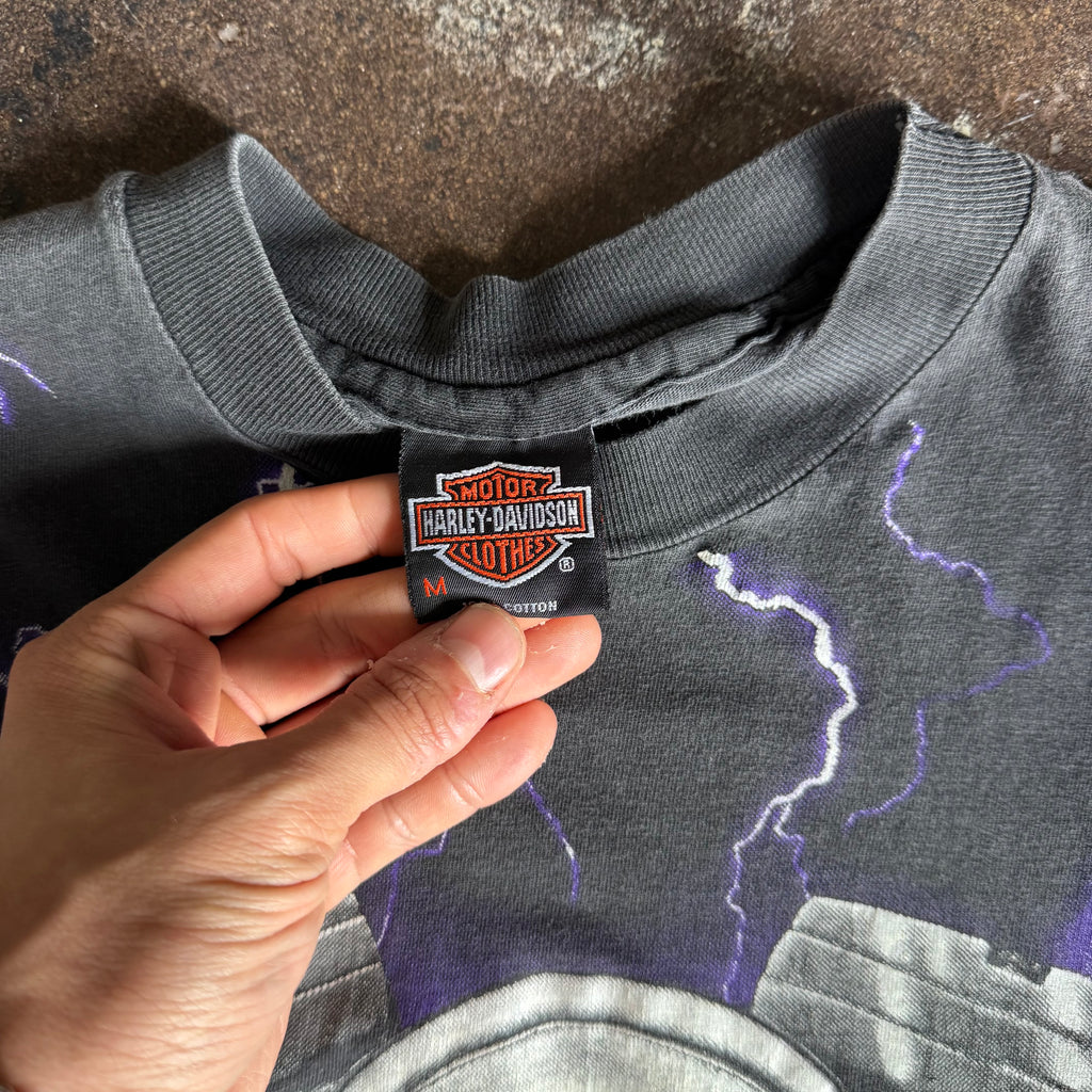 90’s Harley Thunder & Lightning AOP Tee (M)