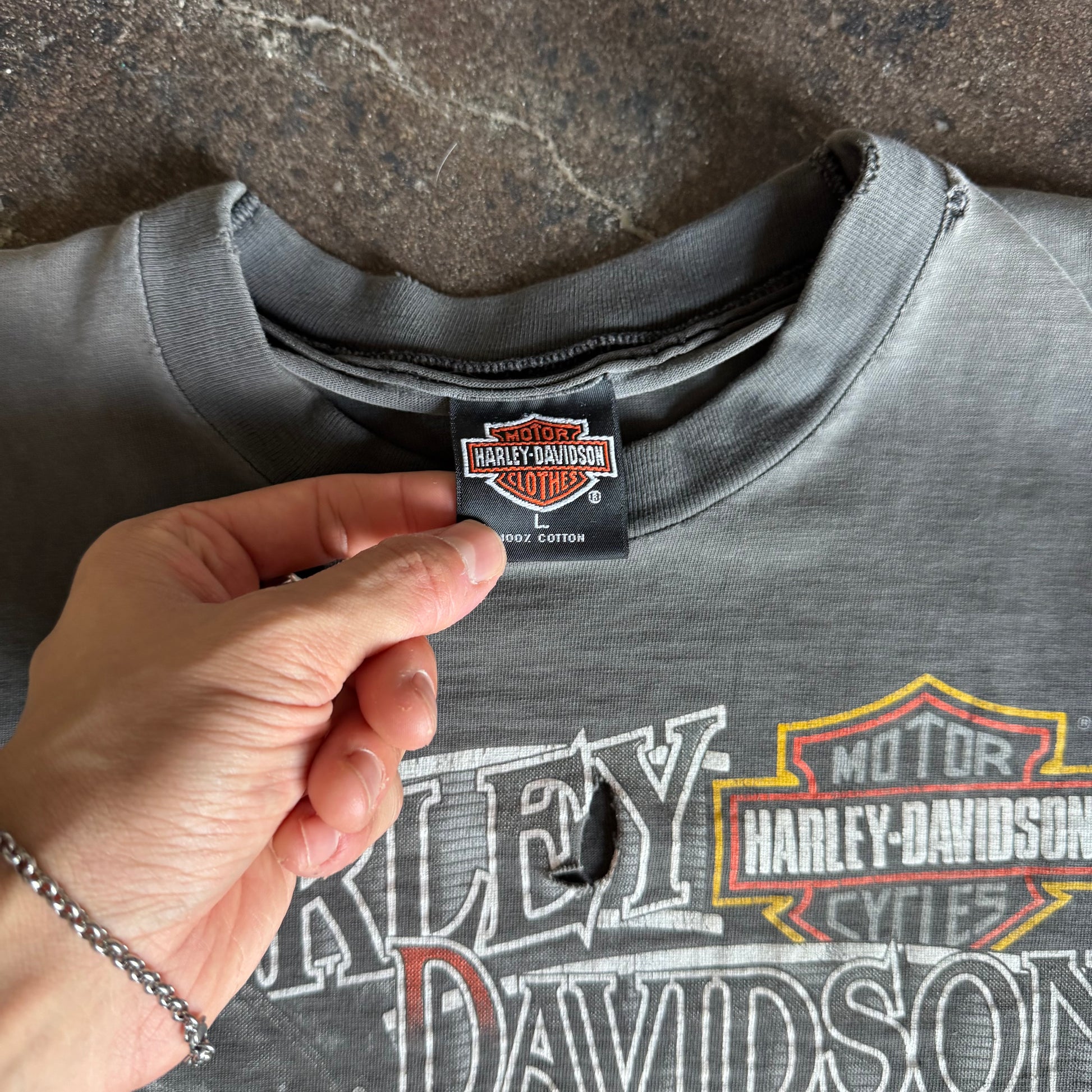 90’s Harley “No Worries” Australia Sun Faded Tee (L)