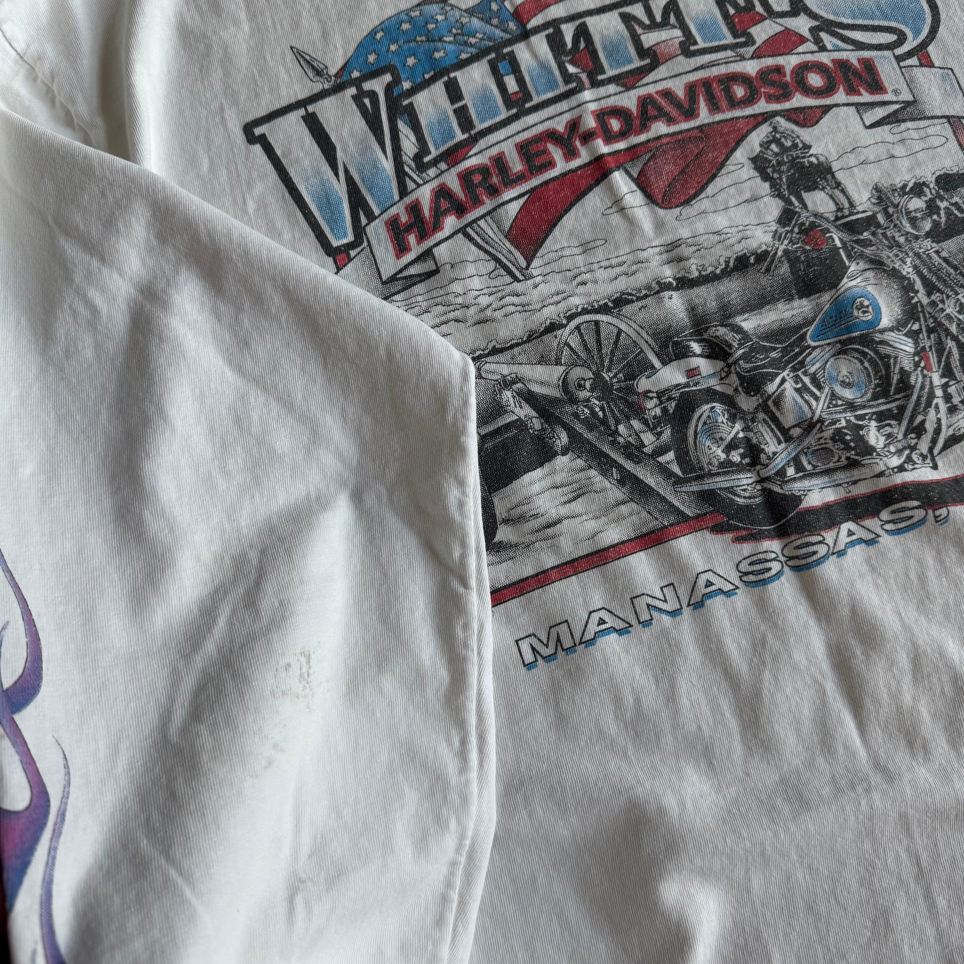 90’s Harley Feel The Heat Purple Flame Longsleeve (L)