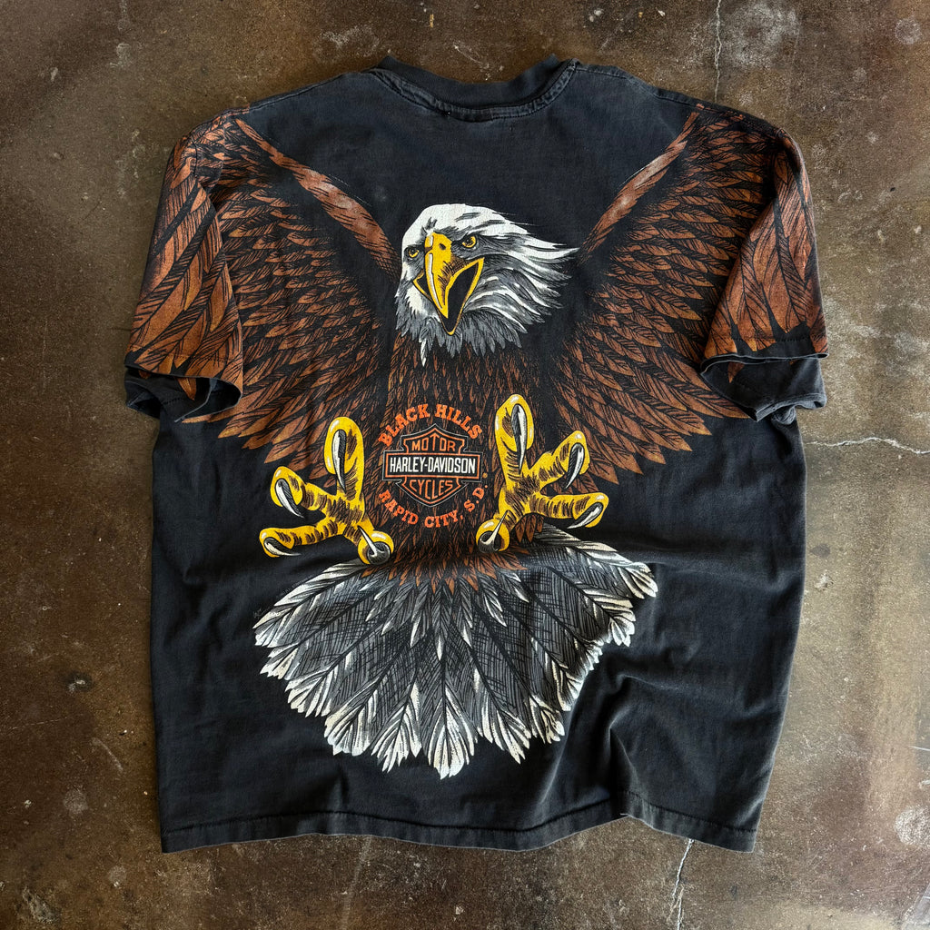 90’s Bald Eagle Harley AOP Tee (XL)