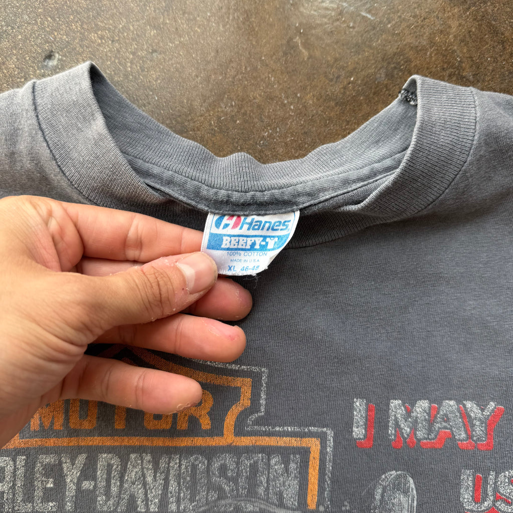 80’s Harley “Not Used Up” Sun Faded Tee (XL)