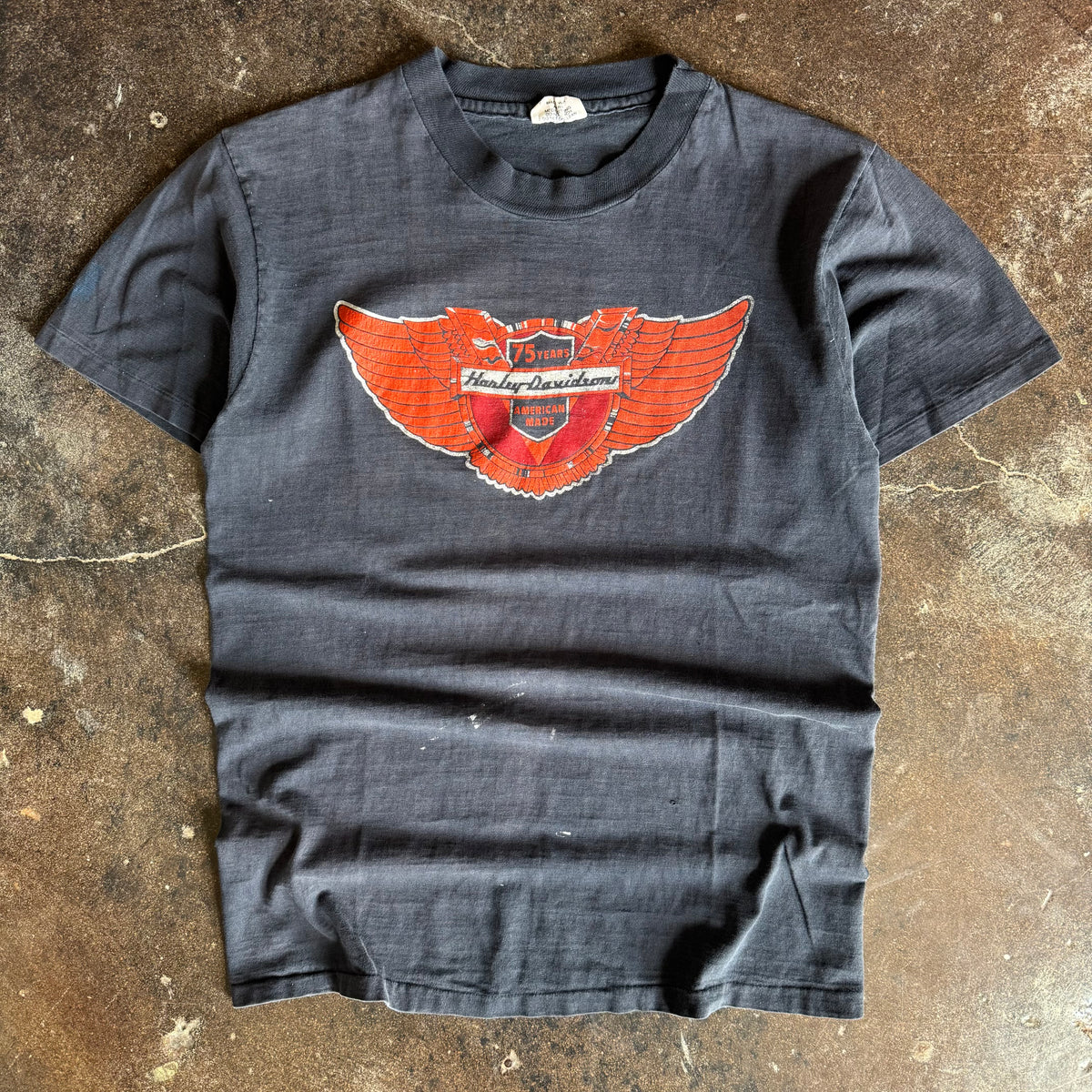 70’s Harley Davidson Anniversary Faded Tee (M)