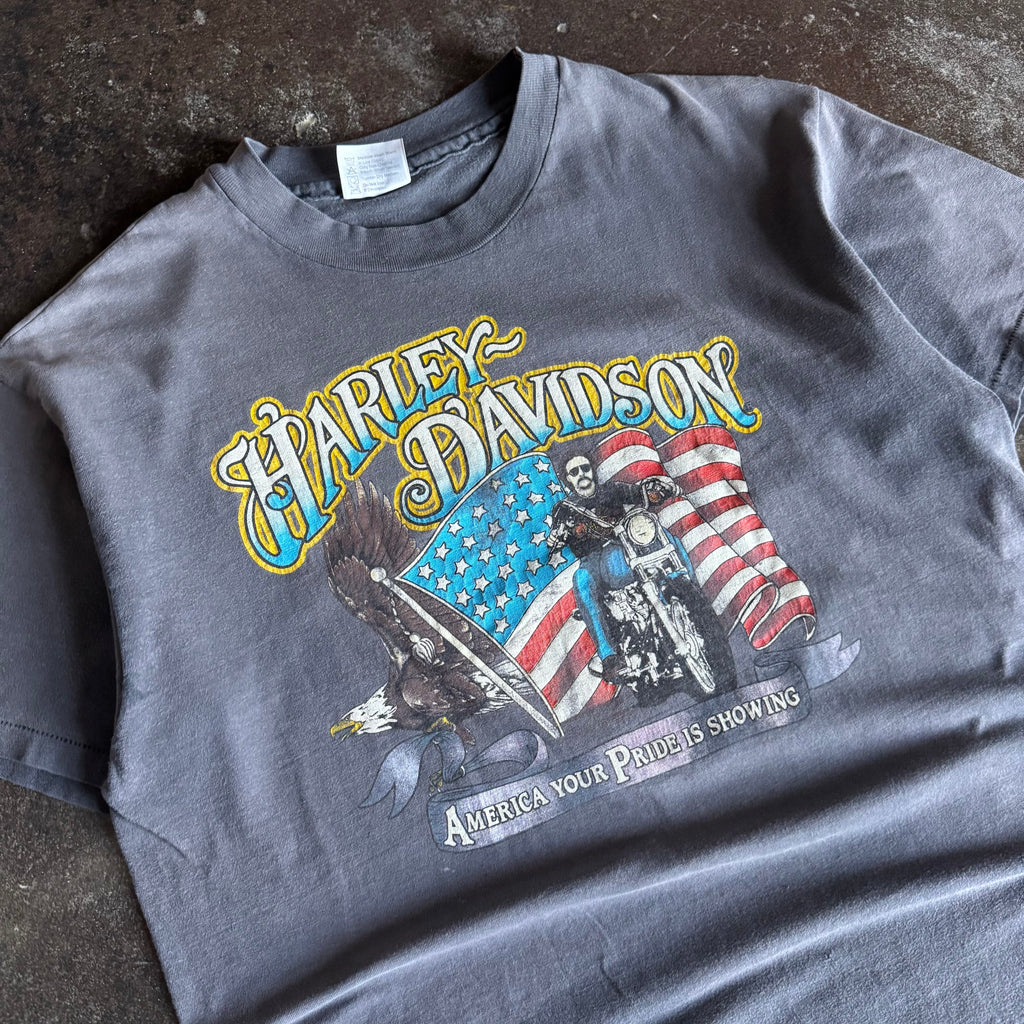 80’s Harley American Pride Sun Faded Tee (XL)