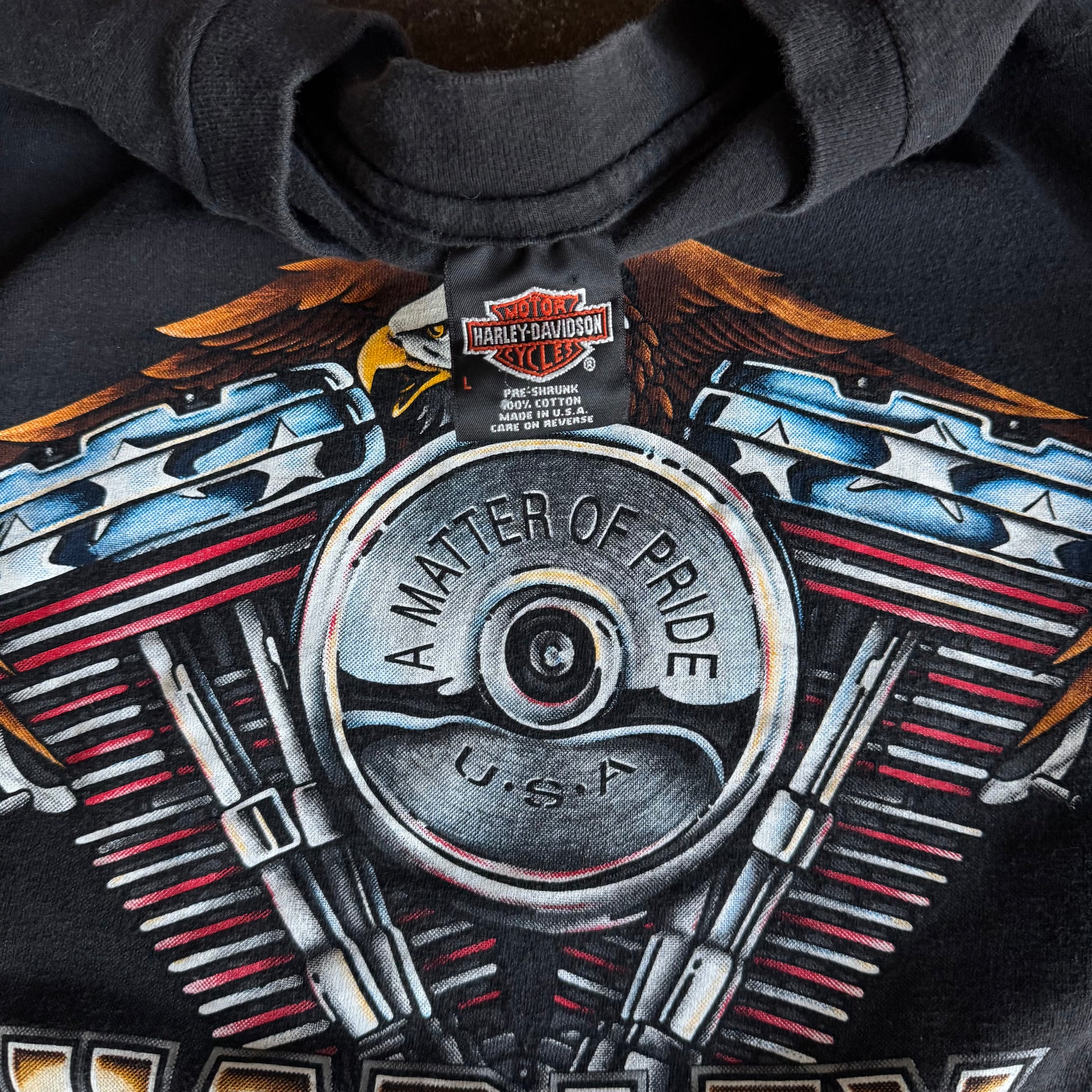 90’s Harley V Twin Eagle Dallas Tee (L)