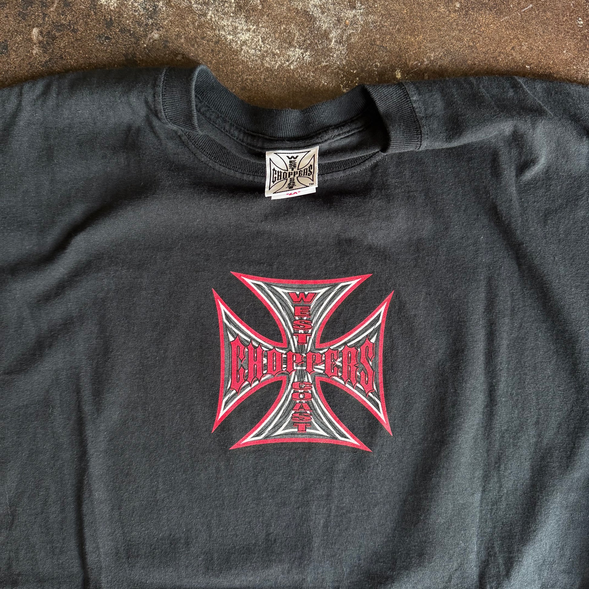 ‘00s West Coast Choppers Devil Emblem Tee (XXL)