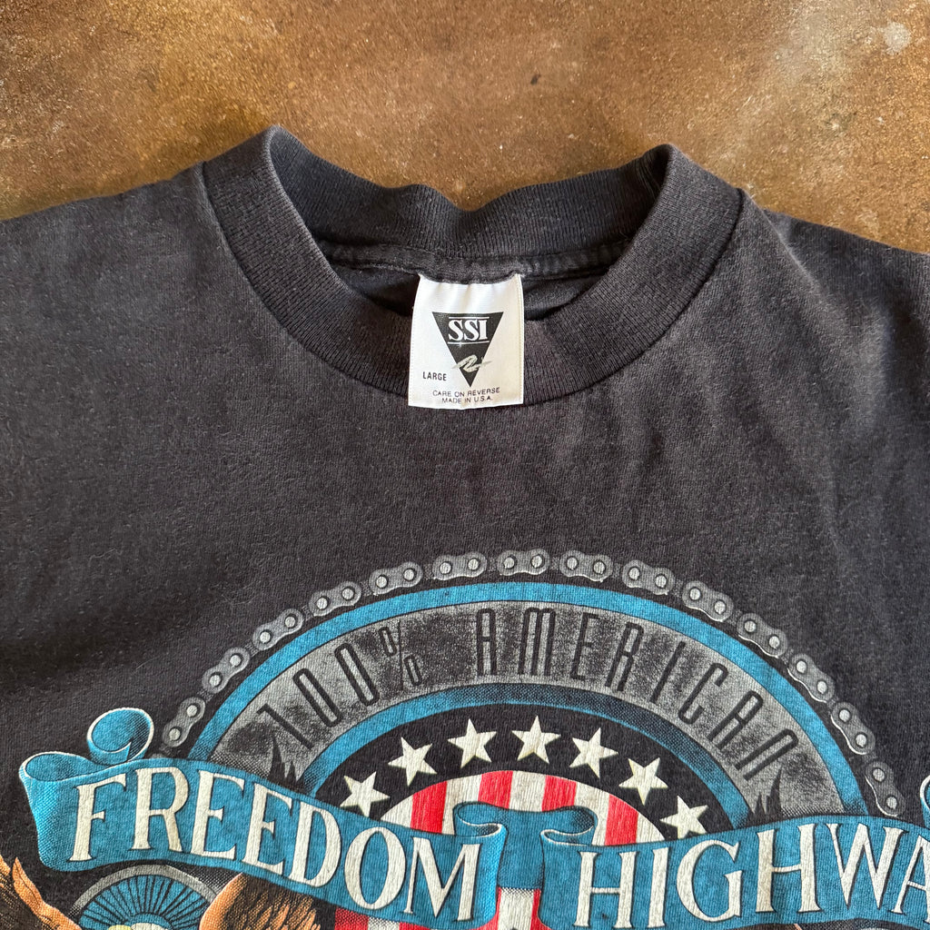 90’s Harley Freedom Highway Eagle Tee (L)