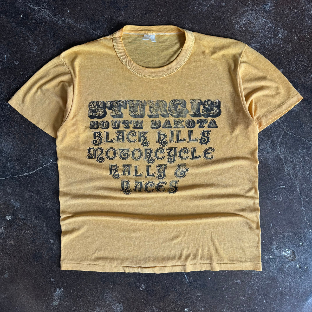 80’s Black Hills Rally “Got My Butt To Sturgis” Tee (L)