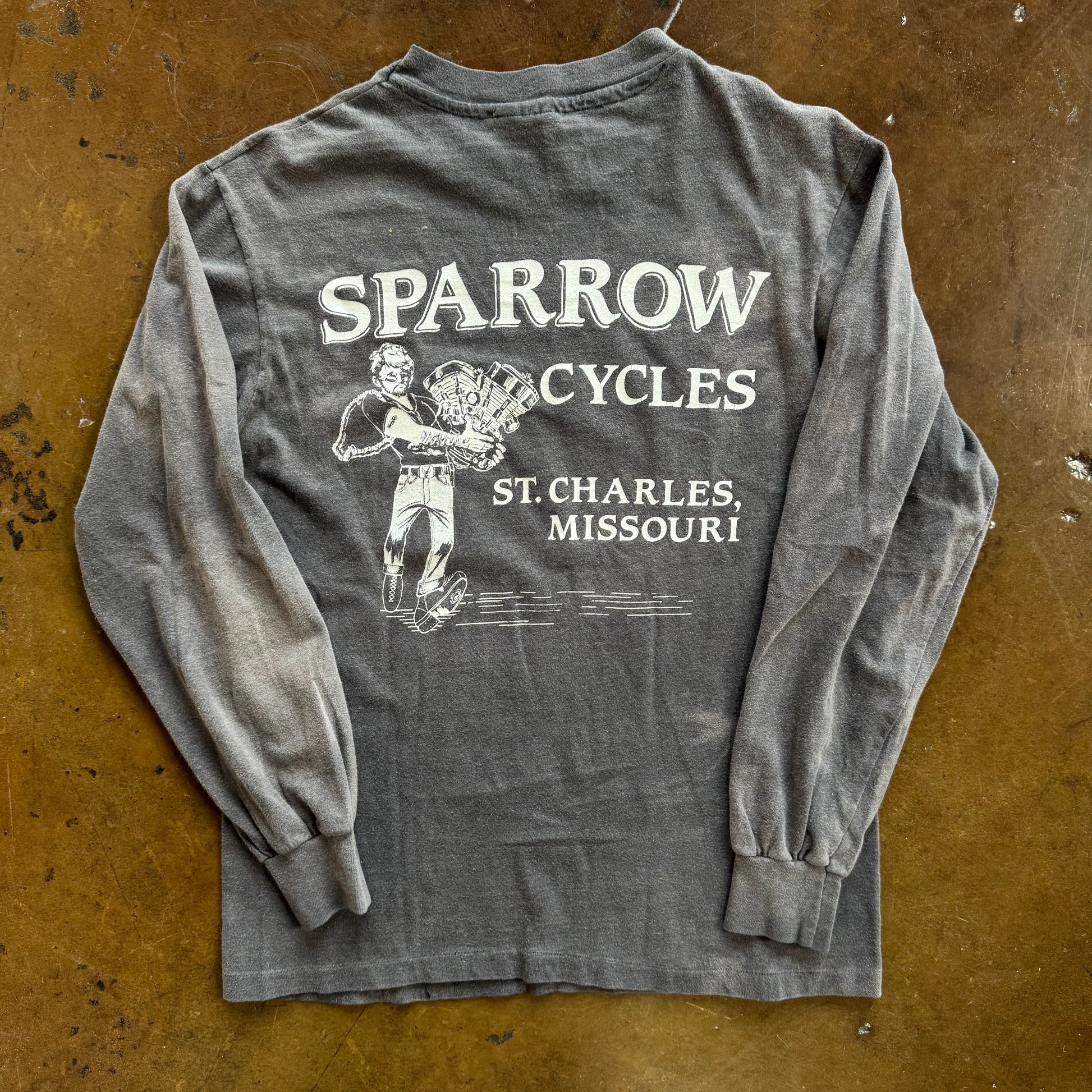 80’s Harley Rat Ride Sun Faded Long Sleeve (M)