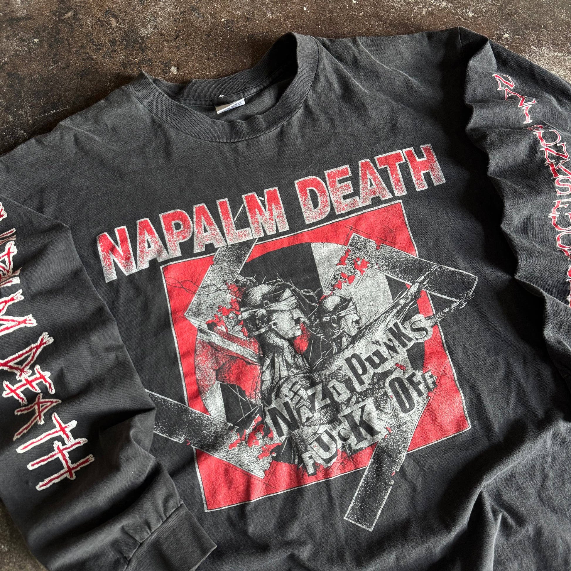 90’s Napalm Death Nazi Punks Band Longsleeve (XL)