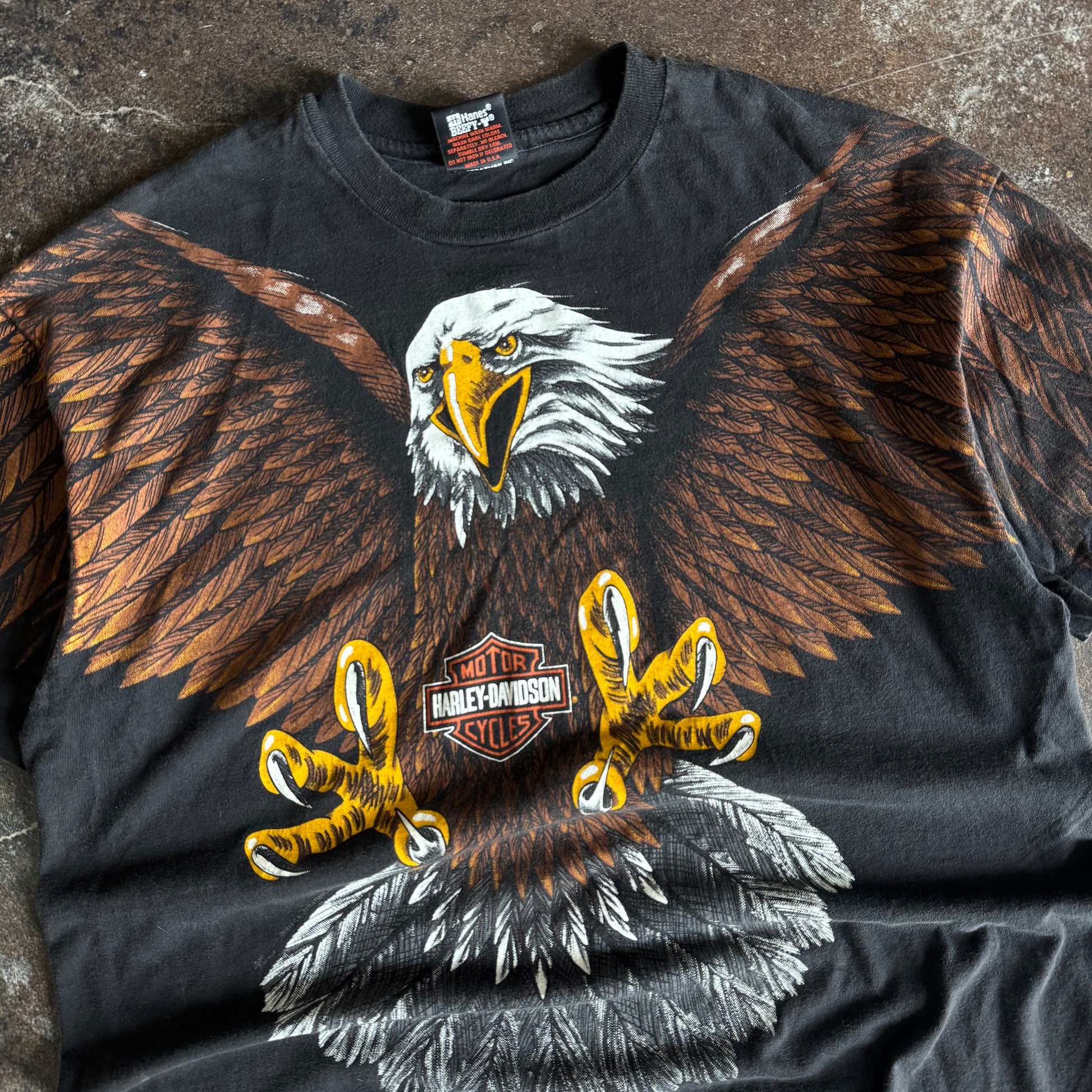 90’s Harley Davidson Eagle AOP Florida Tee (XL)