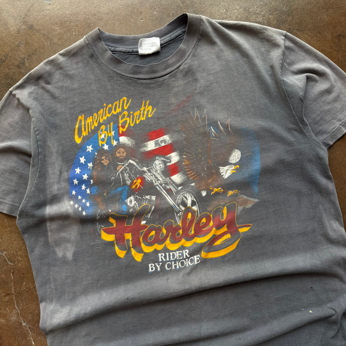 80’s Harley Rider by Choice Faded Tee (XL)