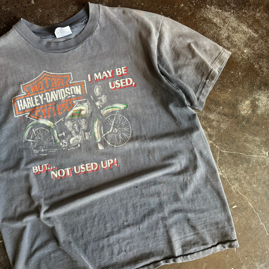 80’s Harley “Not Used Up” Sun Faded Tee (XL)