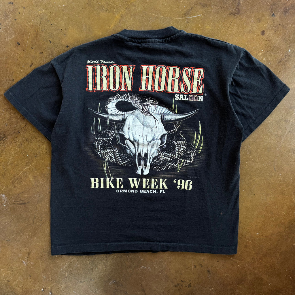 90’s Iron Horse Bike Week Pocket Tee (L)