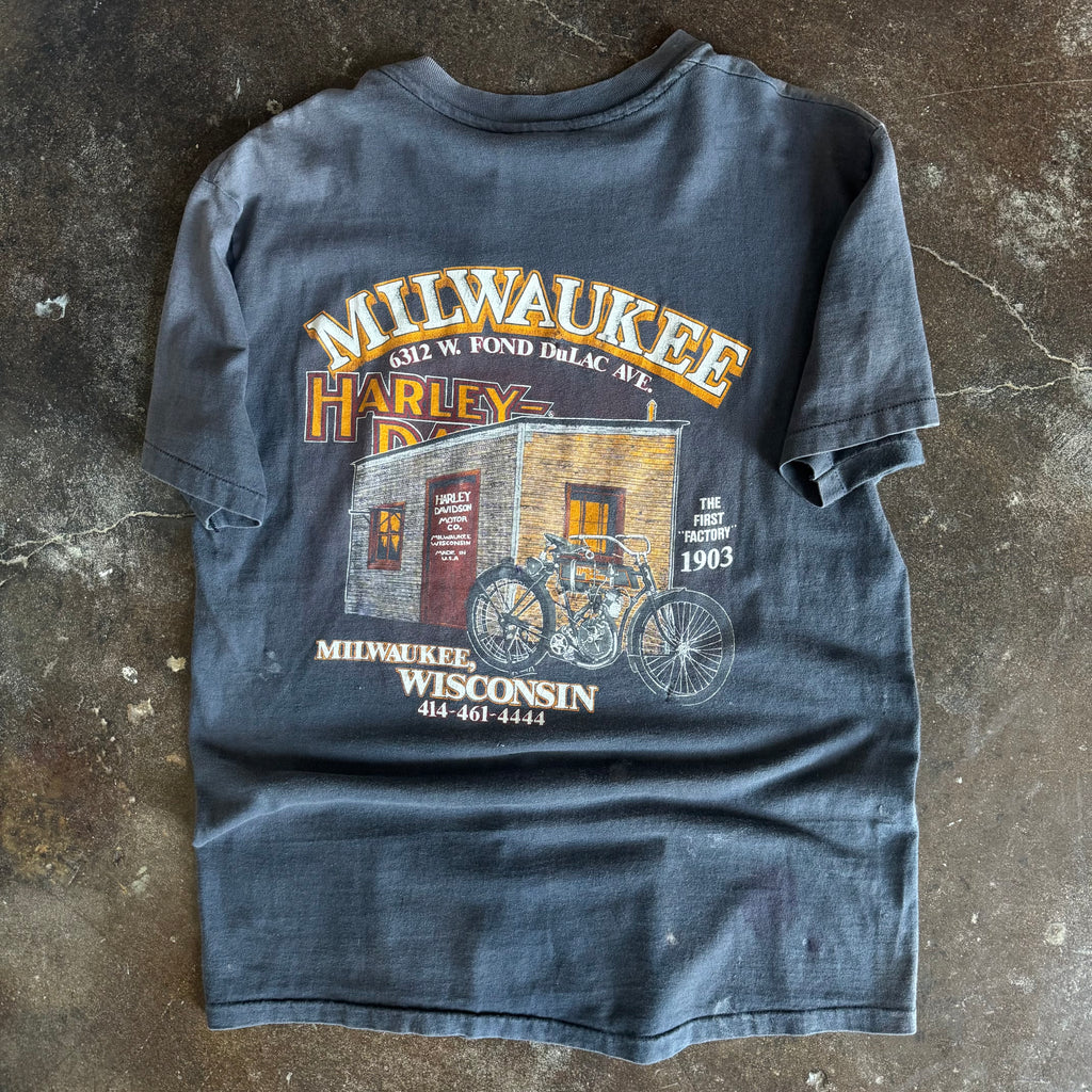 80’s Harley Milwaukee Iron Sun Faded Tee (L)