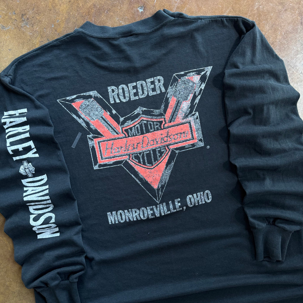 80’s Harley V Emblem Roeder Longsleeve Tee (L)