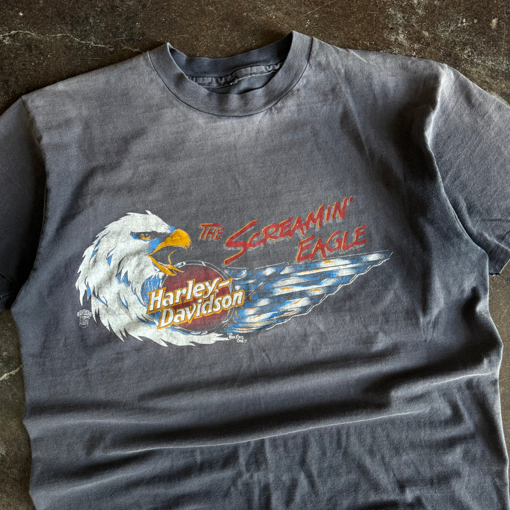 80’s Harley Screamin’ Eagle WV Sun Faded Tee (XL)
