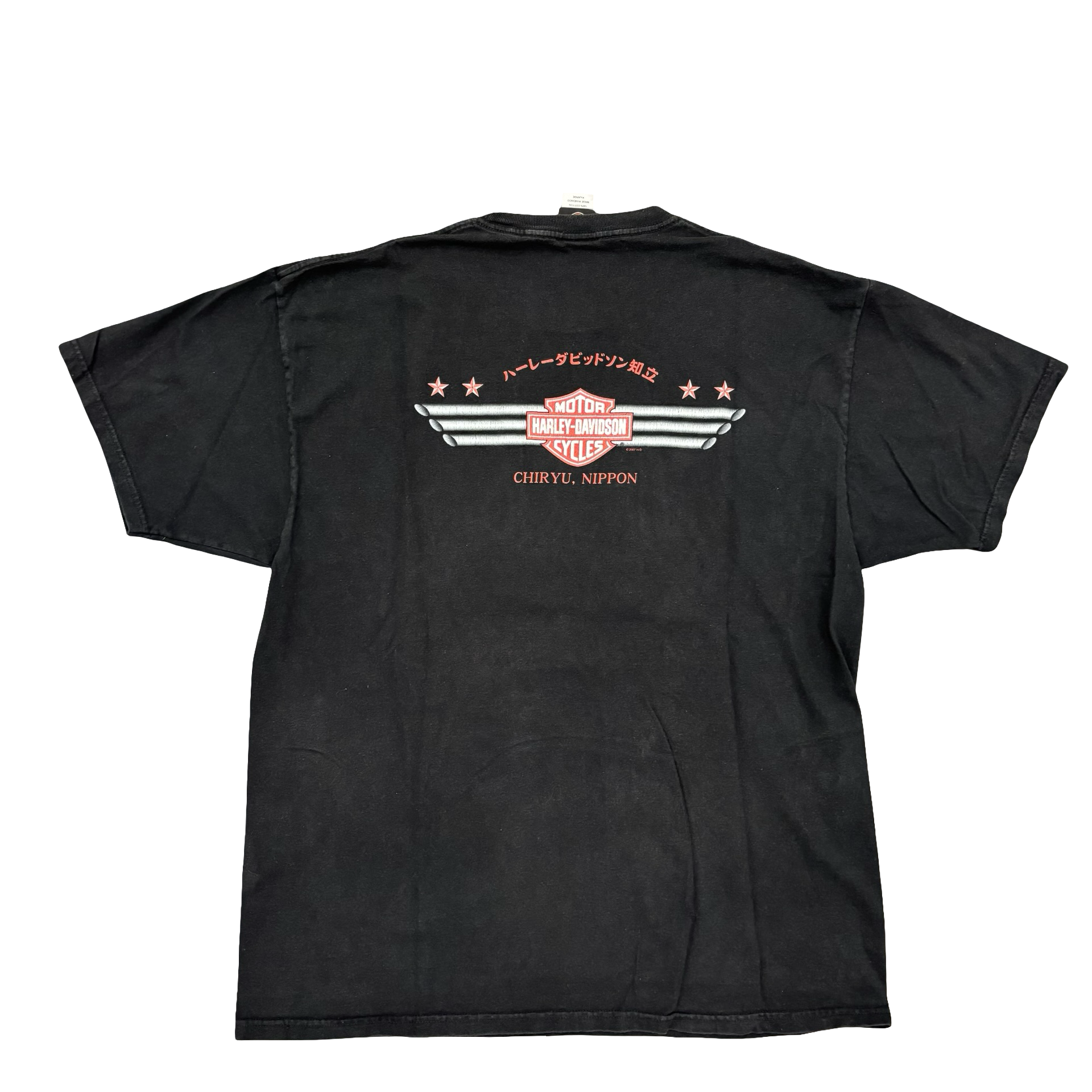 Y2K Harley Flaming Skull Japan Tee Size XL