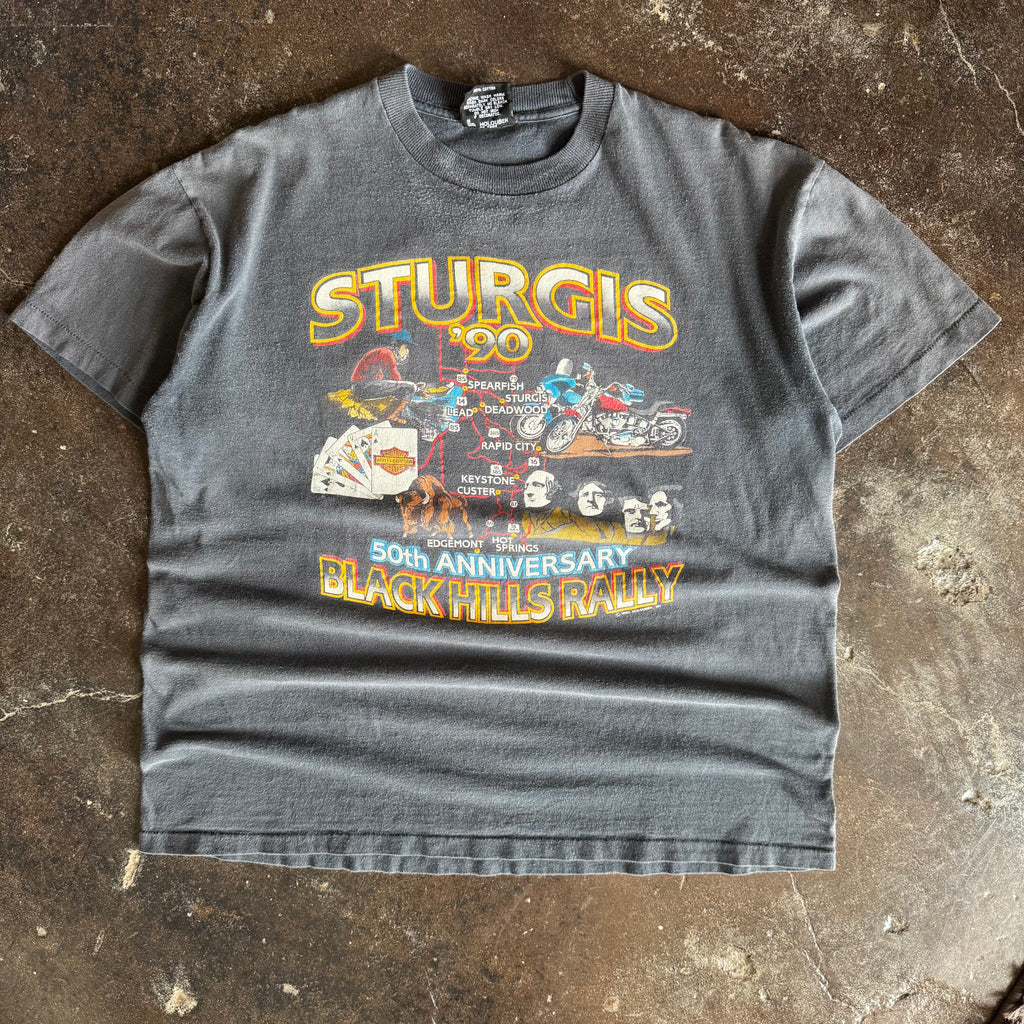 90’s Harley Sturgis Black Hills Sun Faded Tee (XL)
