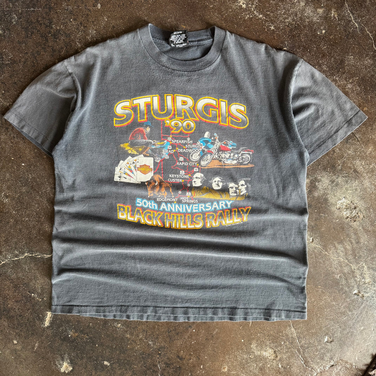 90’s Harley Sturgis Black Hills Sun Faded Tee (XL)