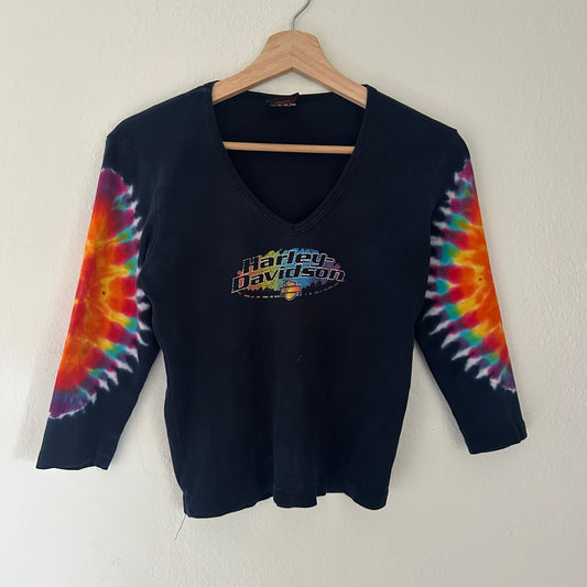 Women’s Harley Tye Dye Longsleeve Shirt Size S