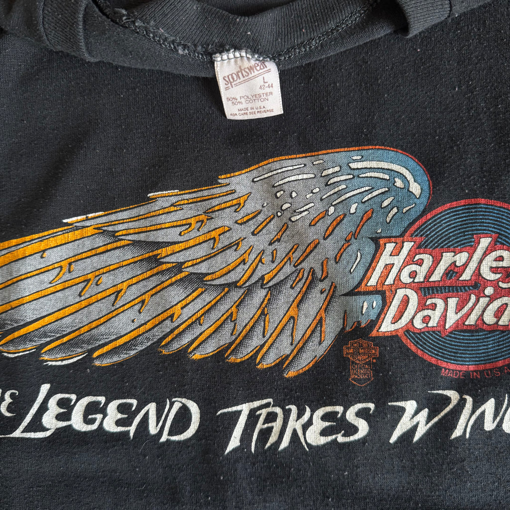 80’s Harley Legend Takes Wing Tee (L)